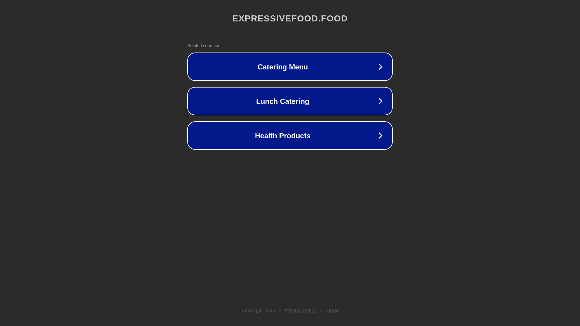 website screenshot of https://expressivefood.food/