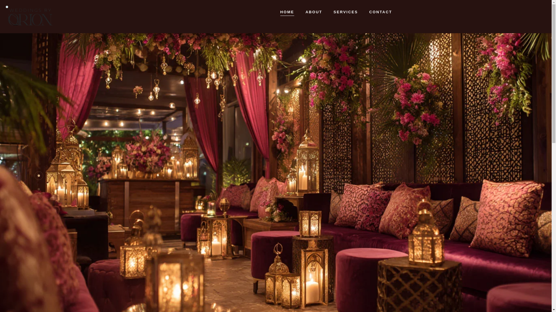 website screenshot of https://weddingsbyorion.com/