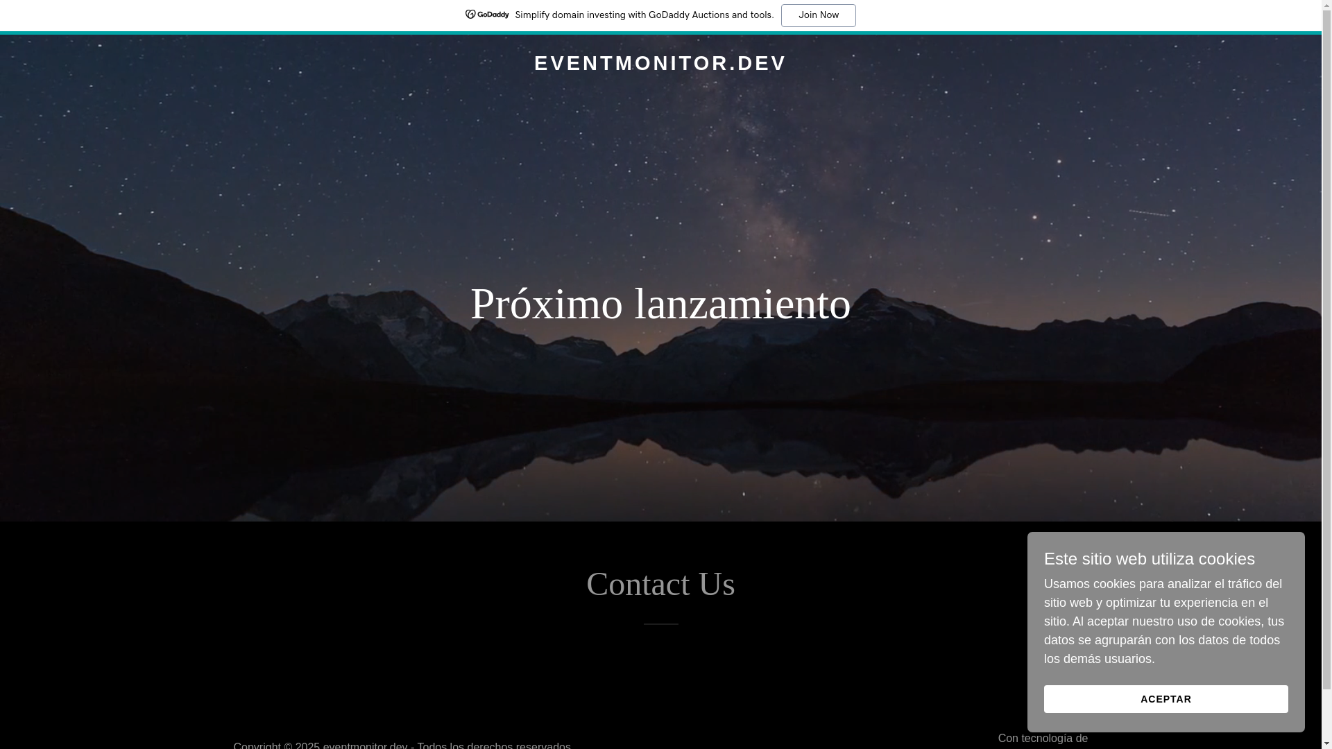 website screenshot of https://eventmonitor.dev/