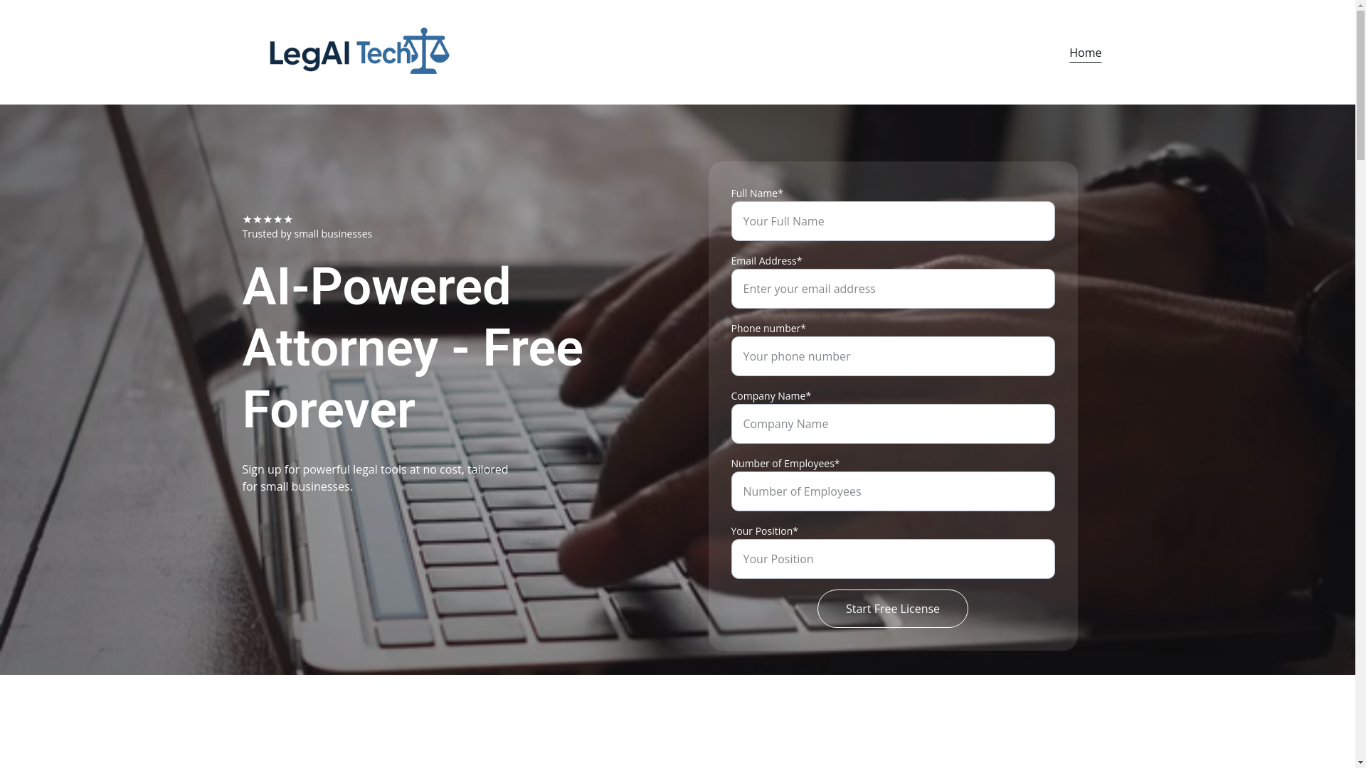website screenshot of https://legaitech.tech/