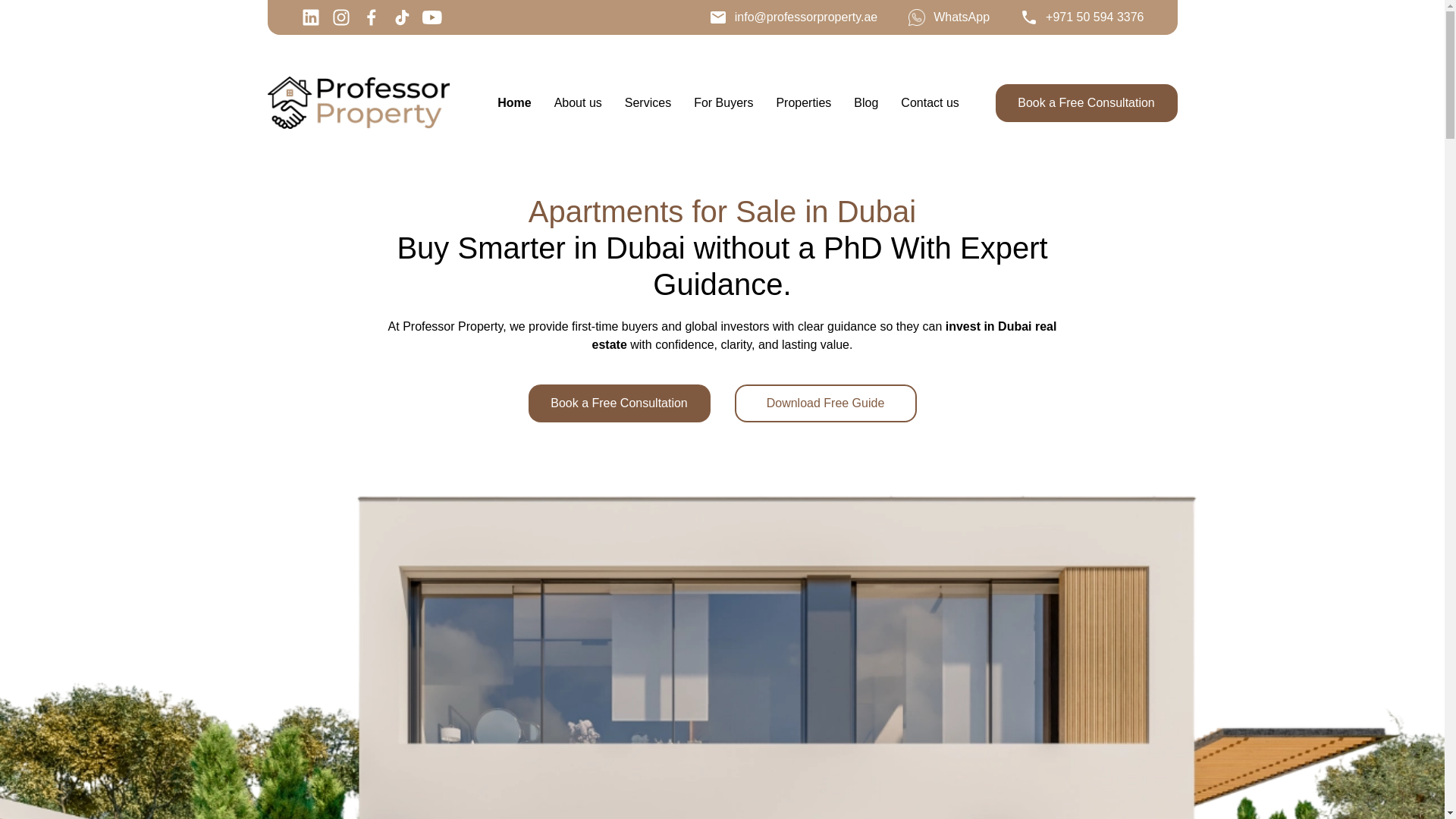 website screenshot of https://professorpropertylcc.com/