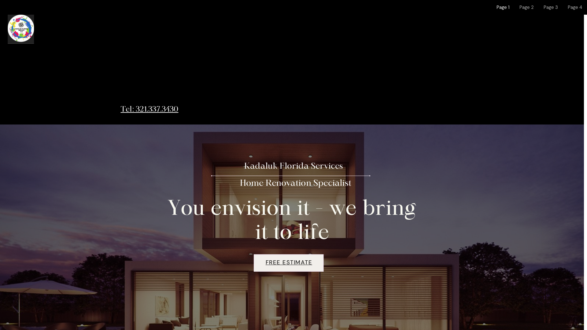 website screenshot of https://kadalukfloridaservices.com/