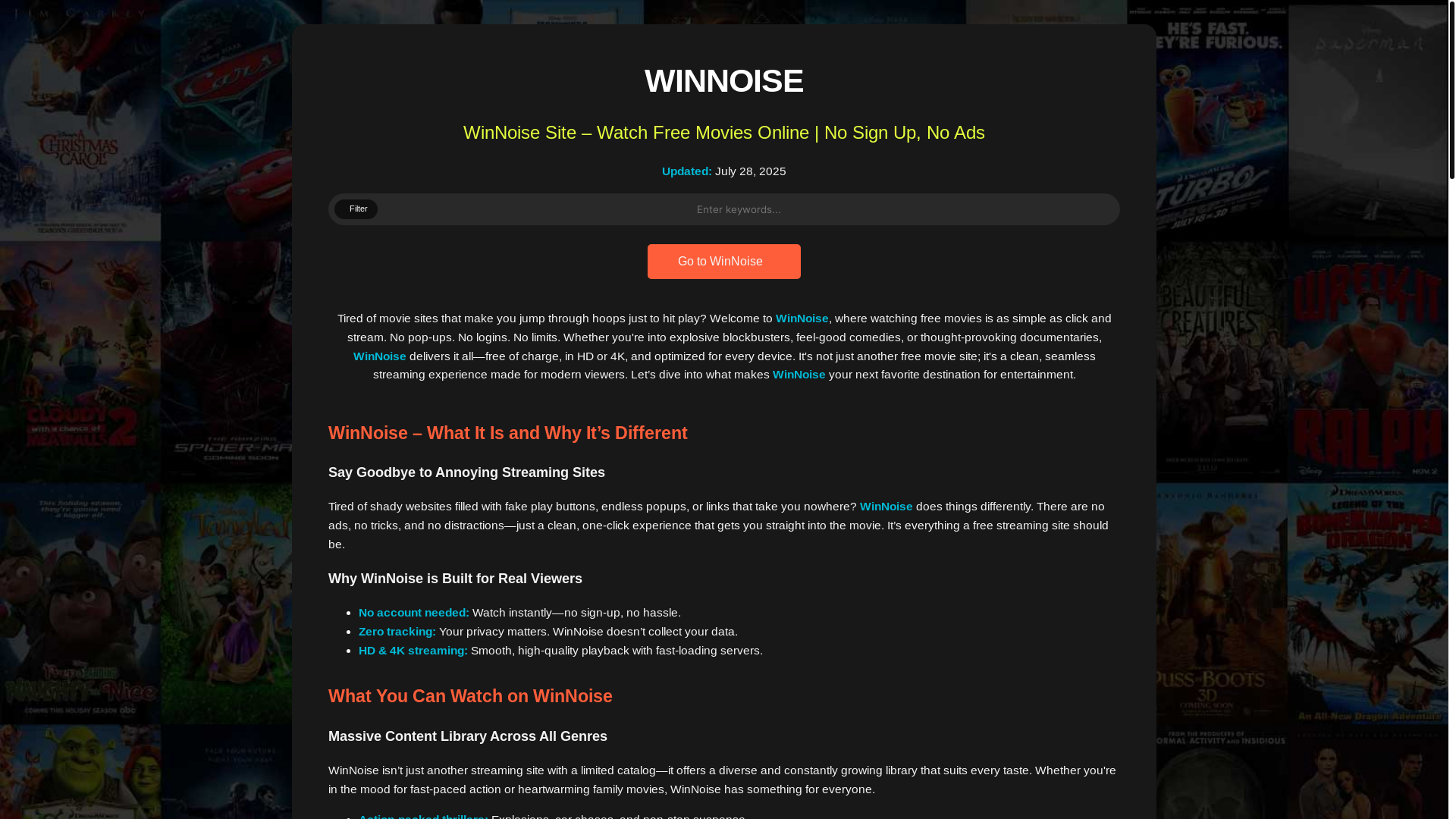 website screenshot of https://winnoise-store.pages.dev/