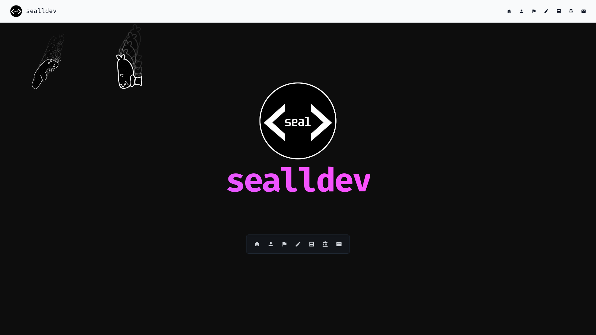 website screenshot of https://seall.dev/