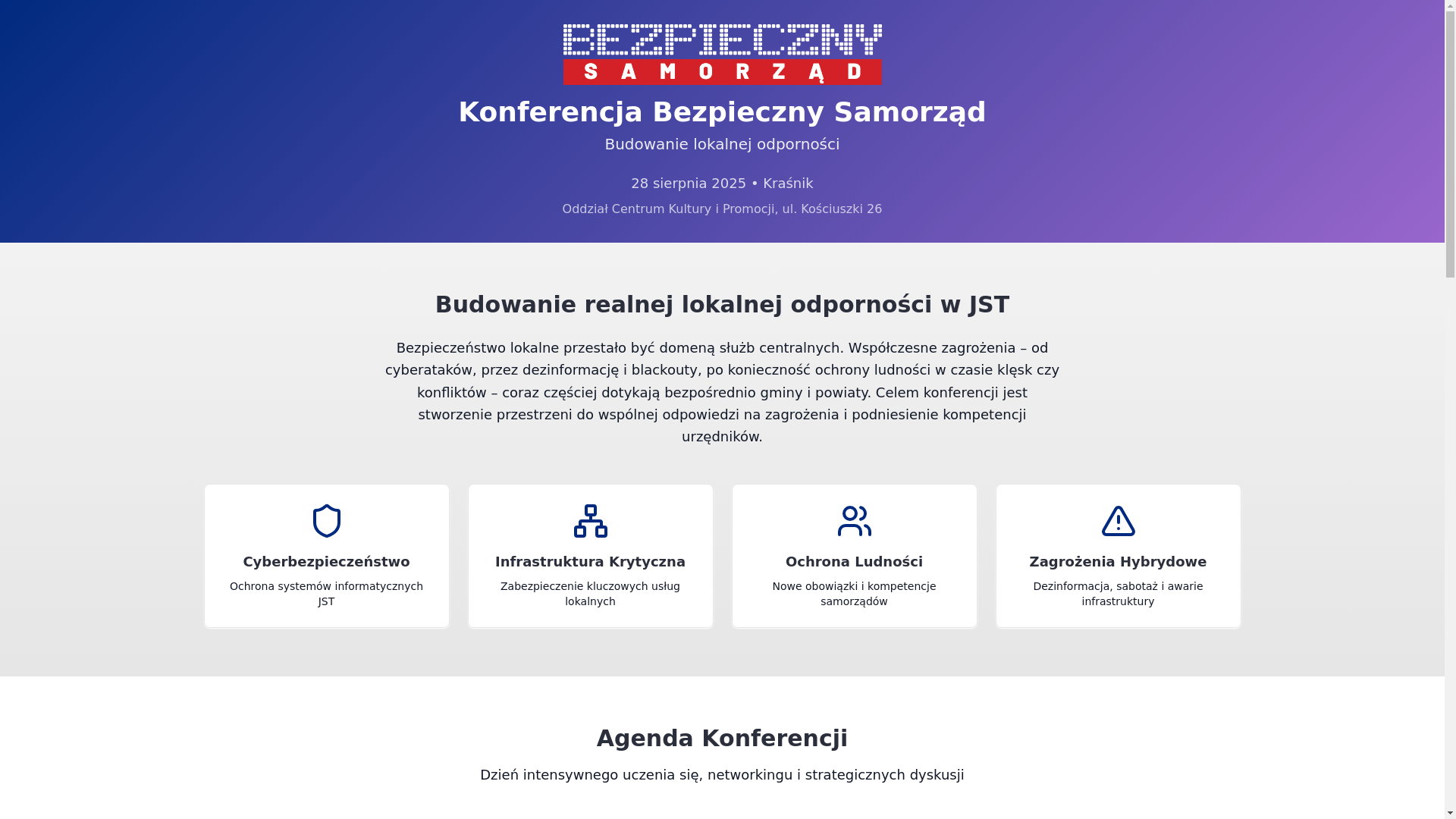 website screenshot of https://bezpiecznejst.pl/