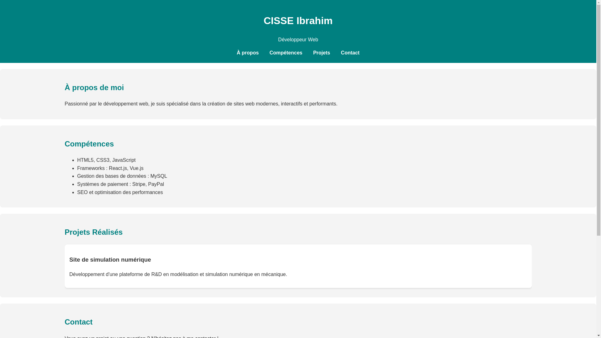 website screenshot of https://porte-folio.pages.dev/