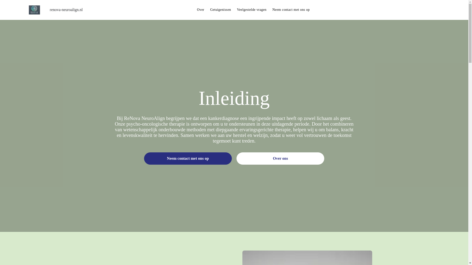 website screenshot of https://renova-neuroalign.nl/
