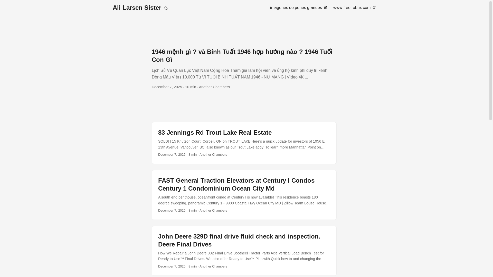 website screenshot of https://alilarsensister.pages.dev/