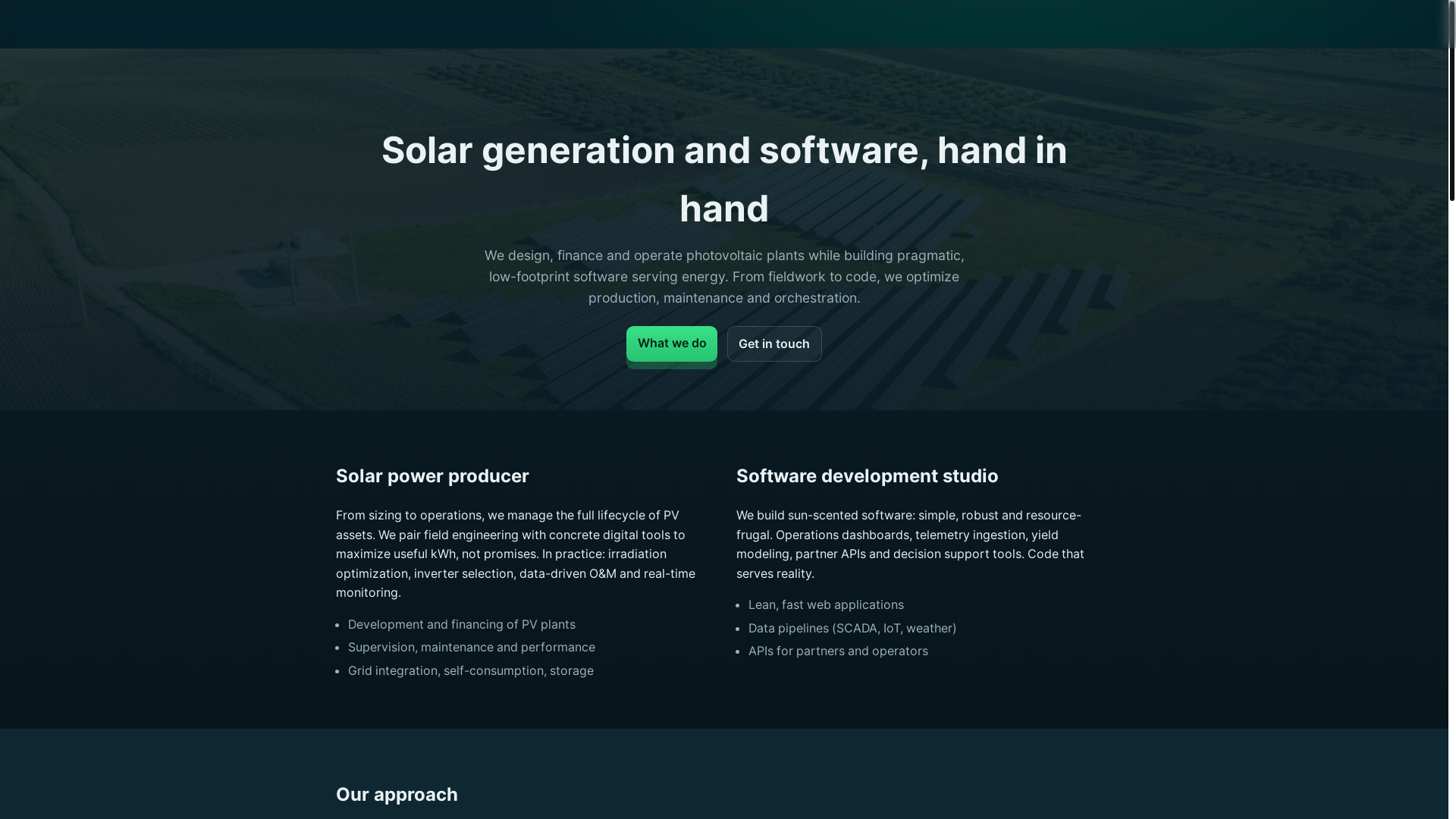 website screenshot of https://soleil-vert-poype.fr/