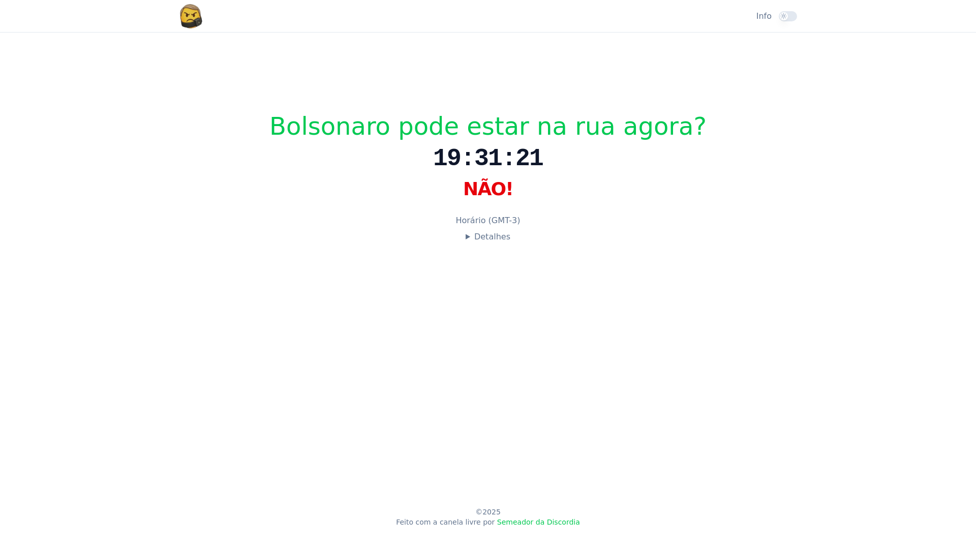 website screenshot of https://bolsonaronarua.pages.dev/