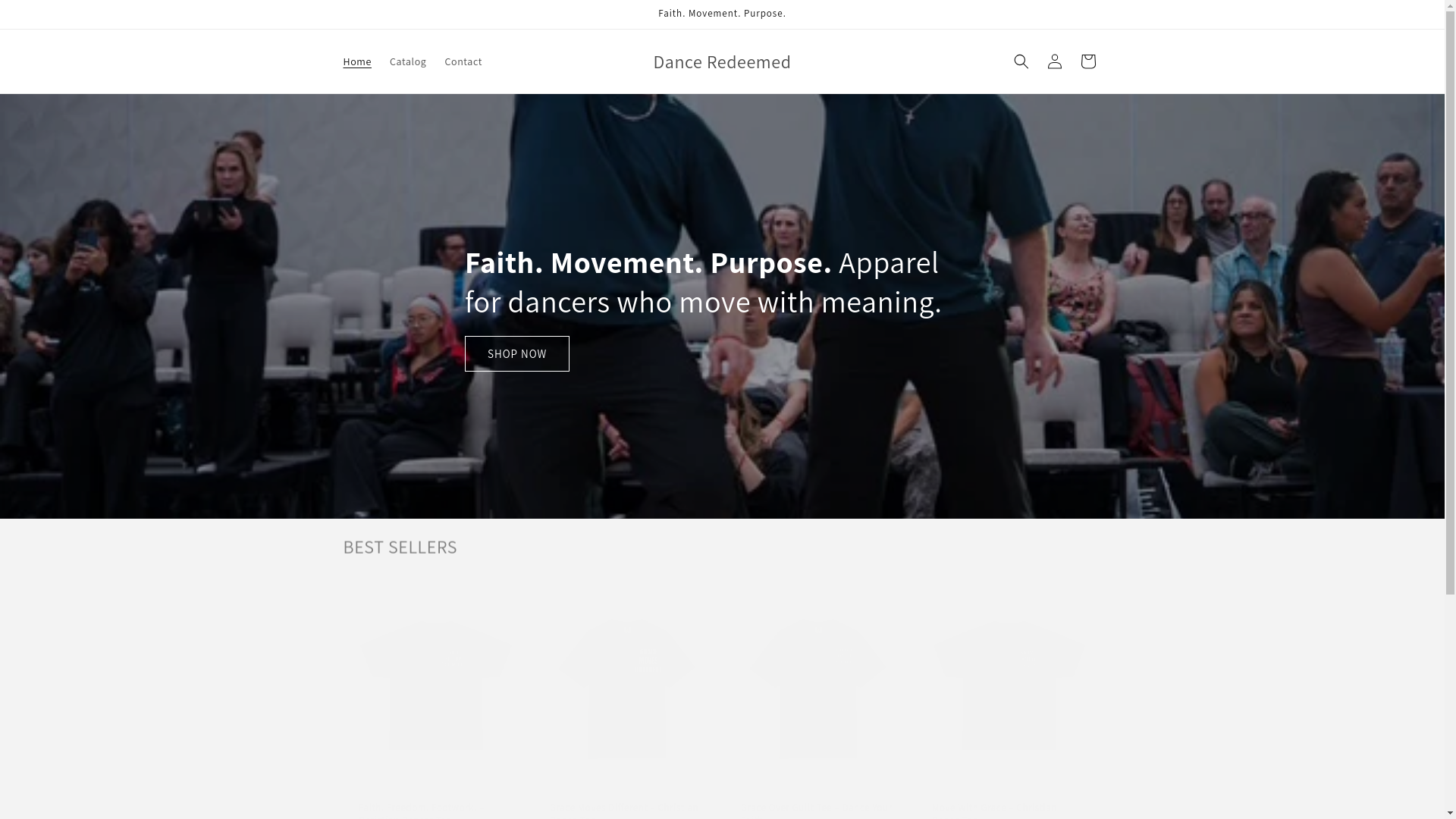 website screenshot of https://danceredeemed.com/