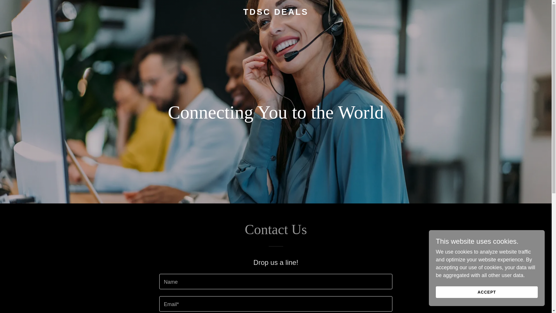 website screenshot of https://tdscdeals.com/