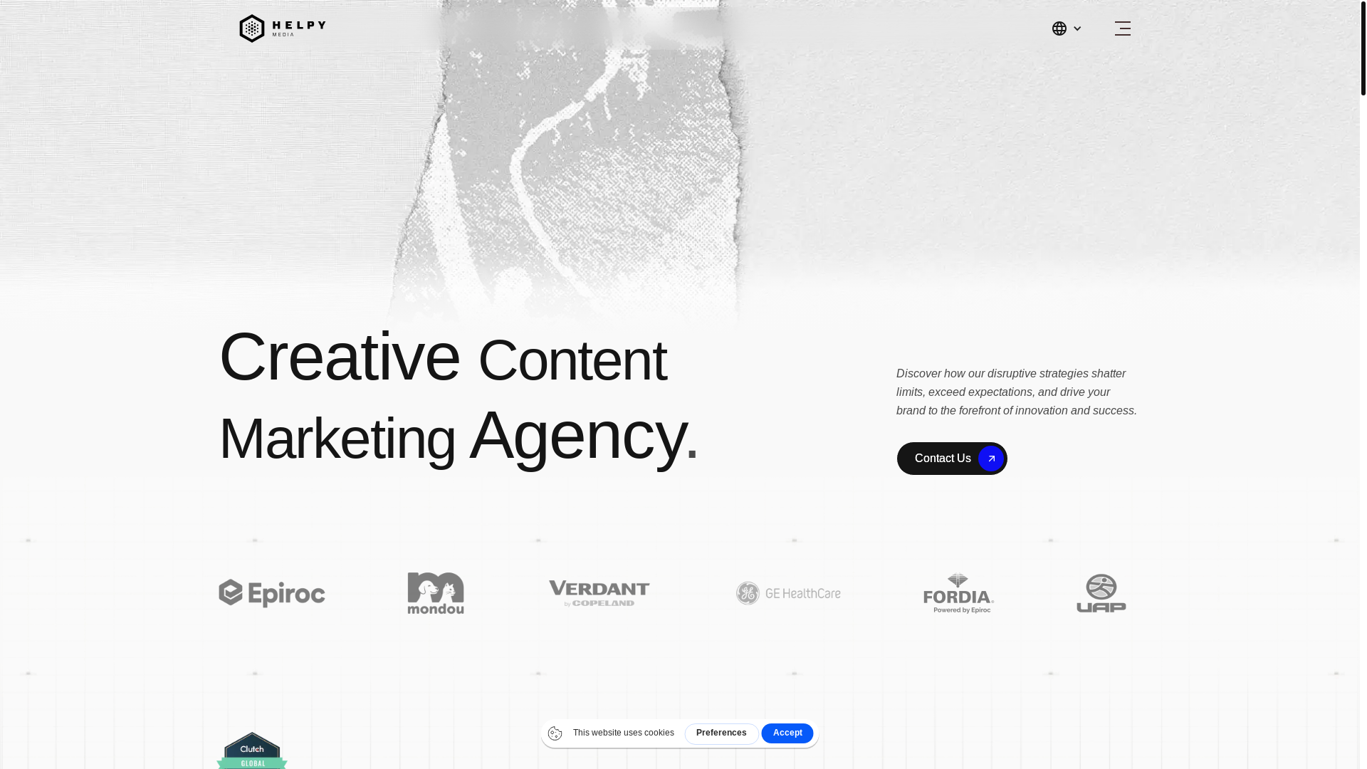 website screenshot of https://usehelpymedia.com/