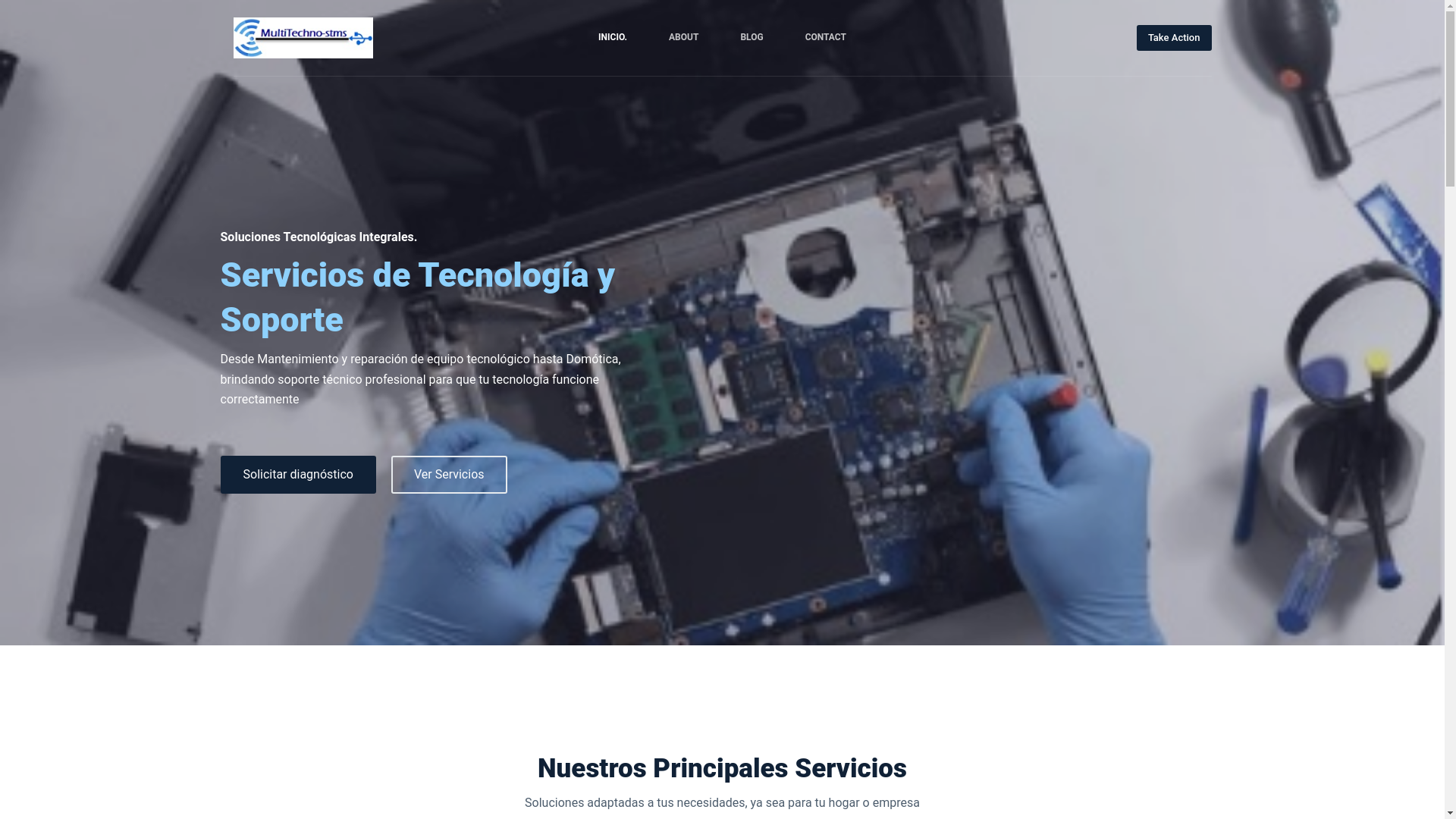 website screenshot of https://multitecnols.com/