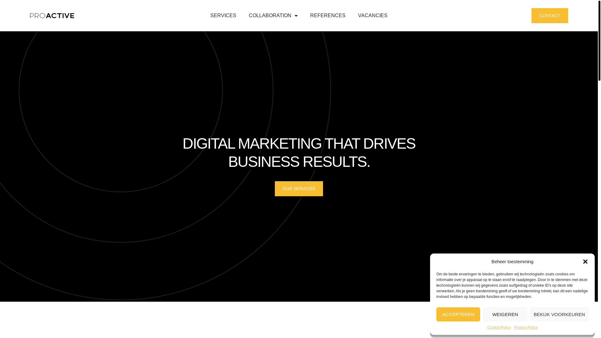 website screenshot of https://heyproactive.com/