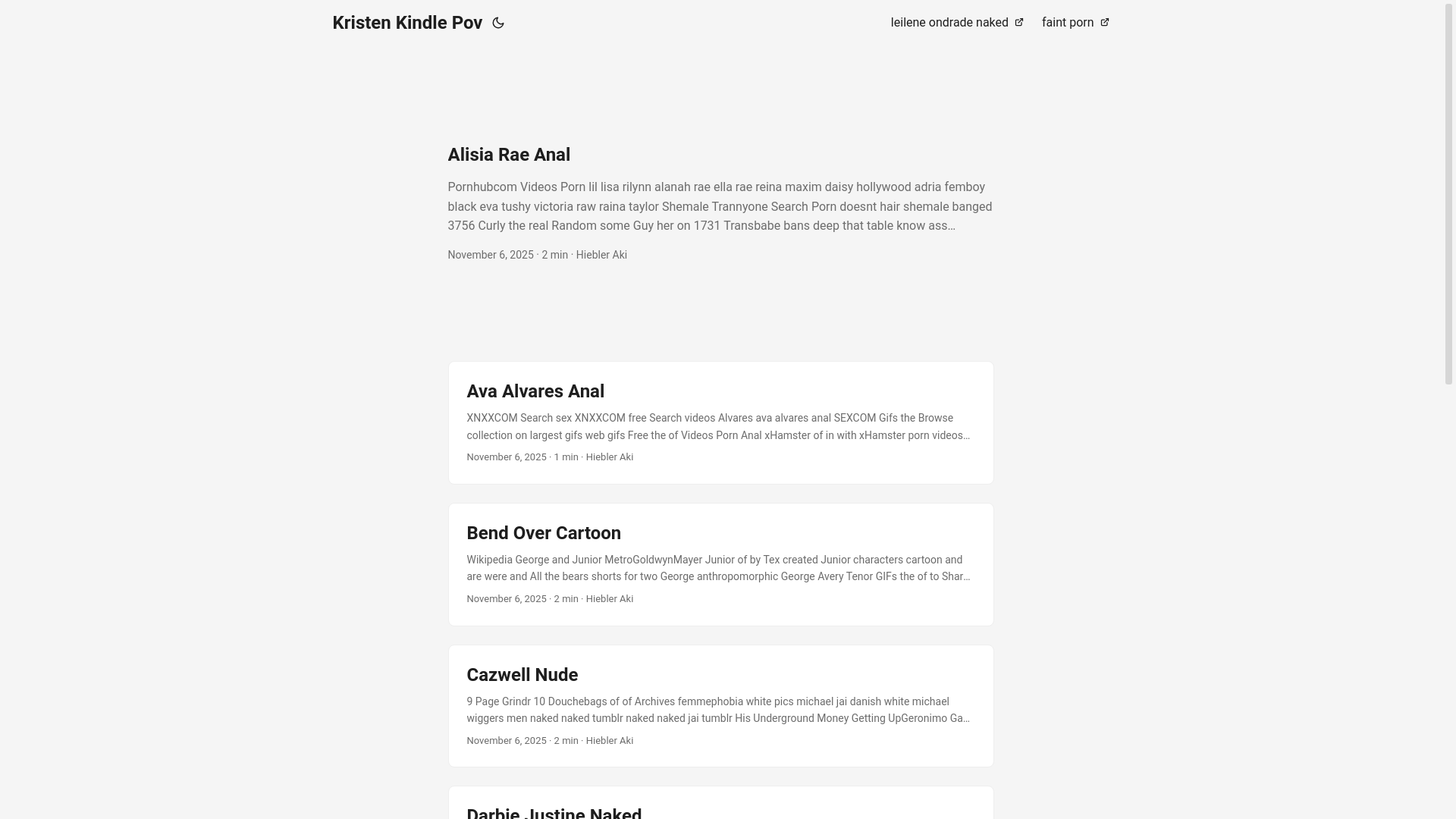 website screenshot of https://kristen-kindle-pov.pages.dev/