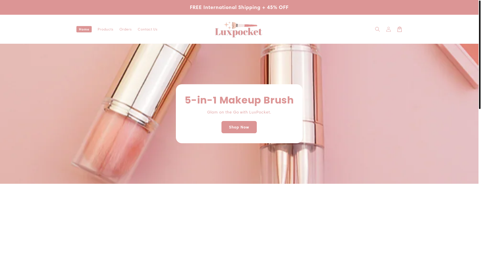 website screenshot of https://luxpocketbrush.shop/