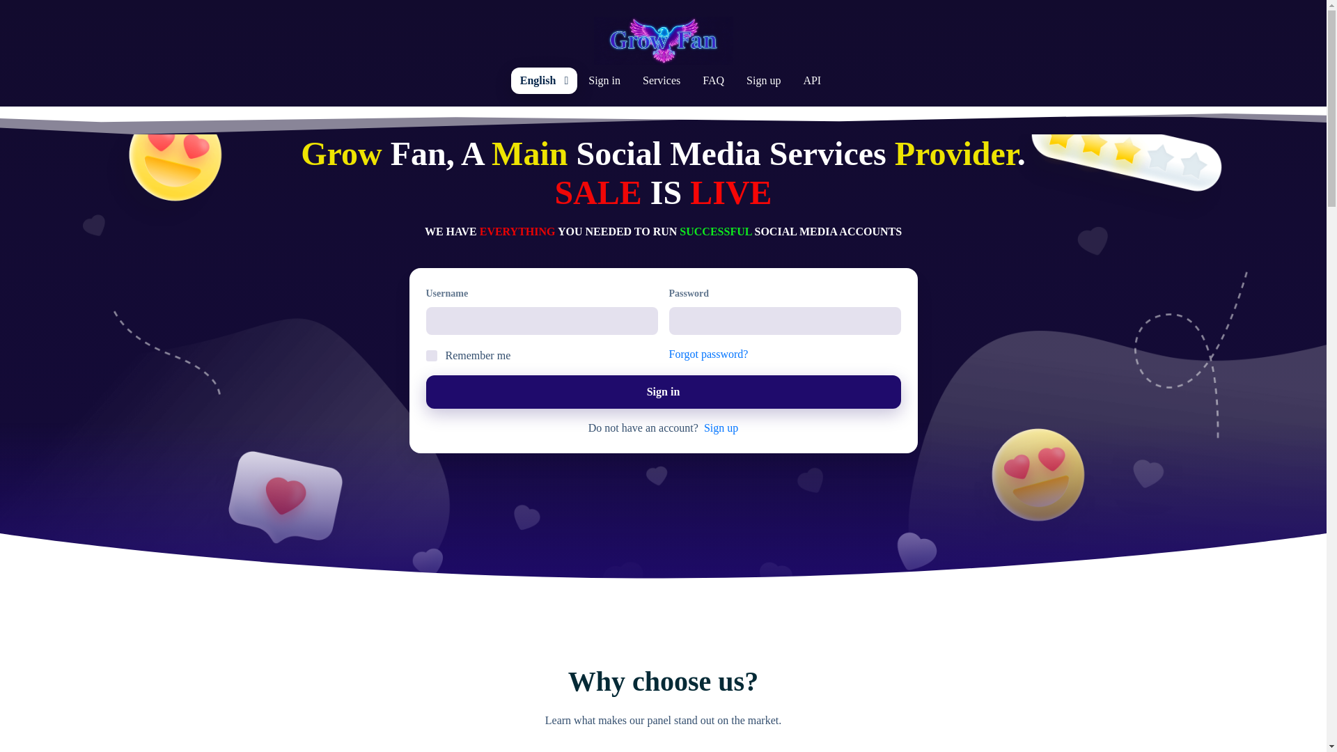 website screenshot of https://growfan.in/