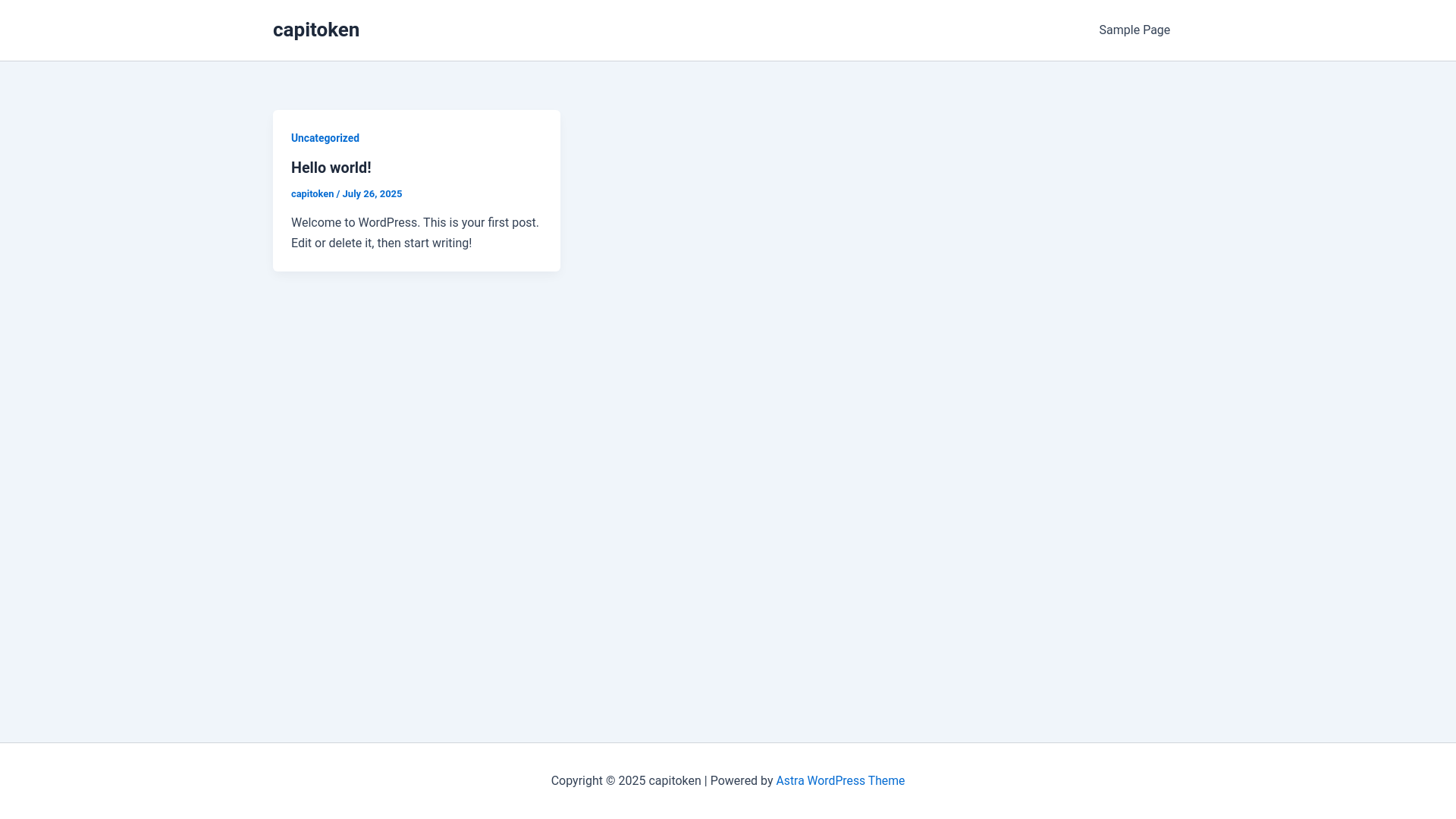 website screenshot of https://capitoken.xyz/