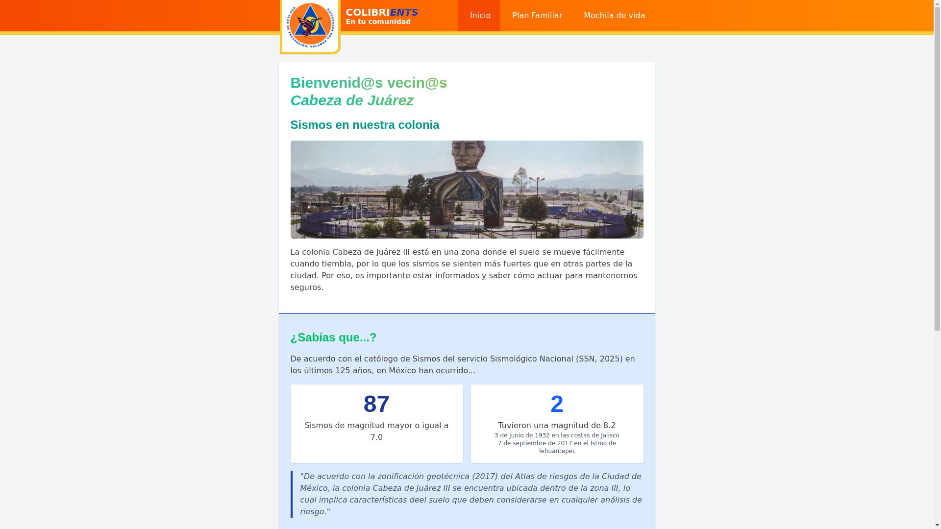 website screenshot of https://colibrients-cabezadejuarez.com/
