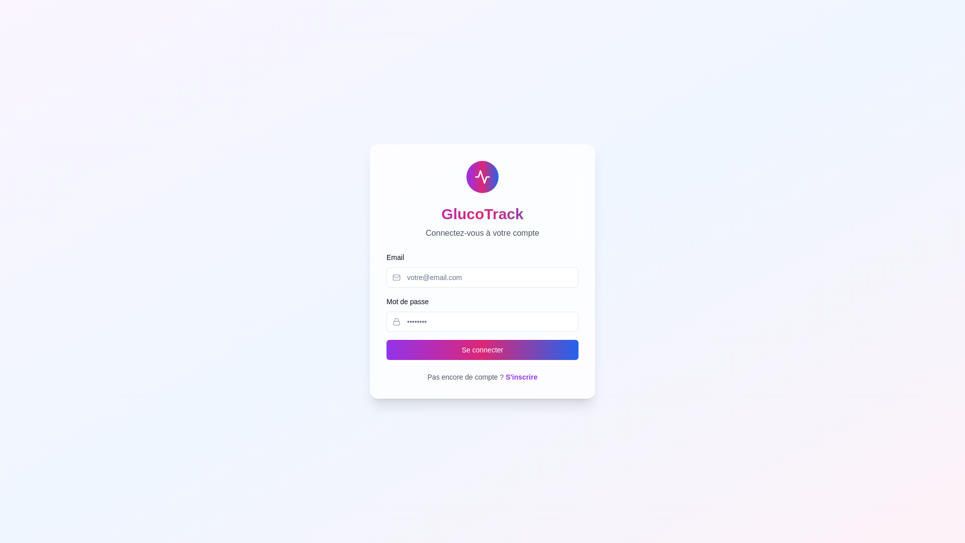 website screenshot of https://gluco-track.com/