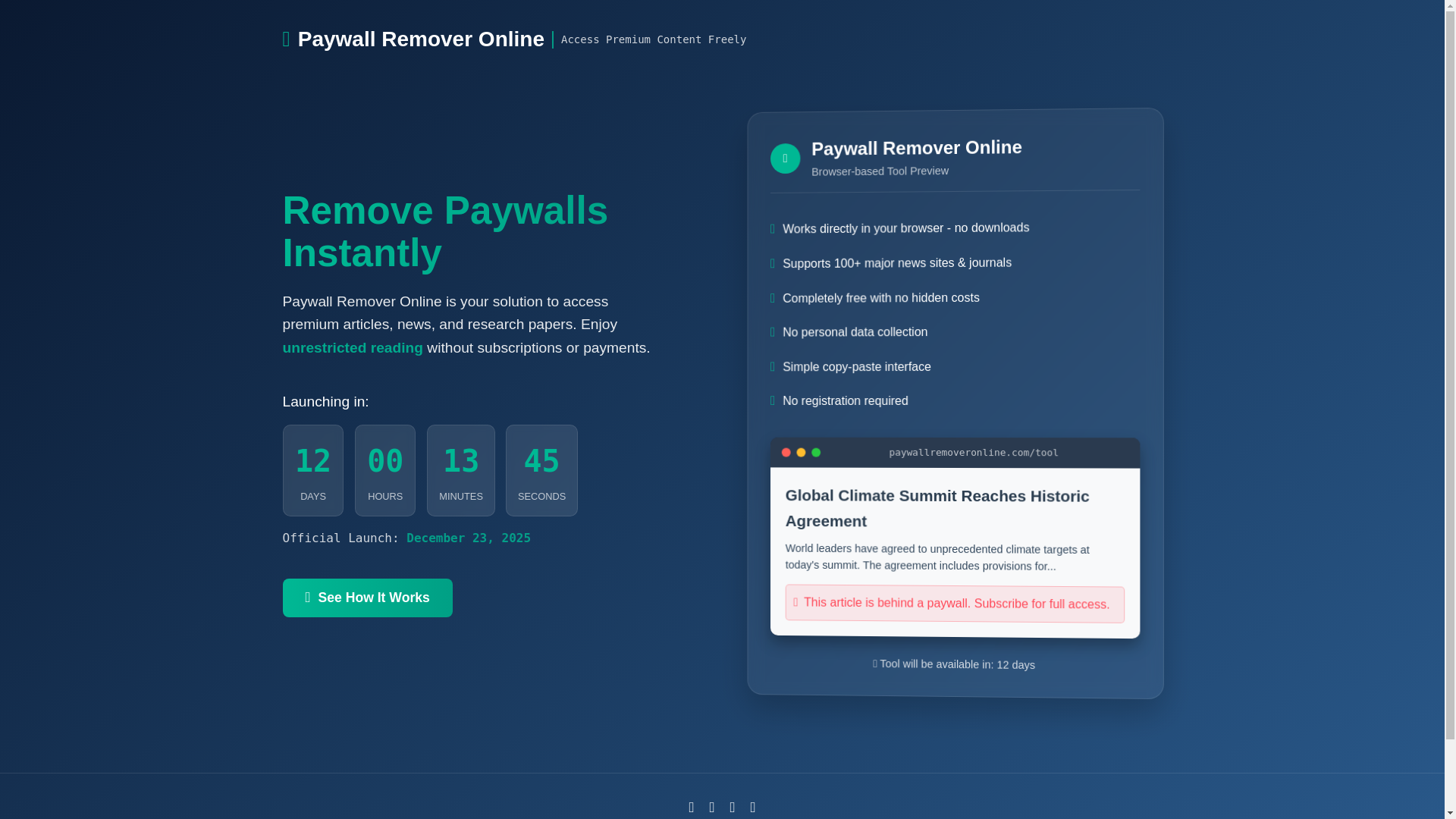 website screenshot of https://paywallremoveronline.com/