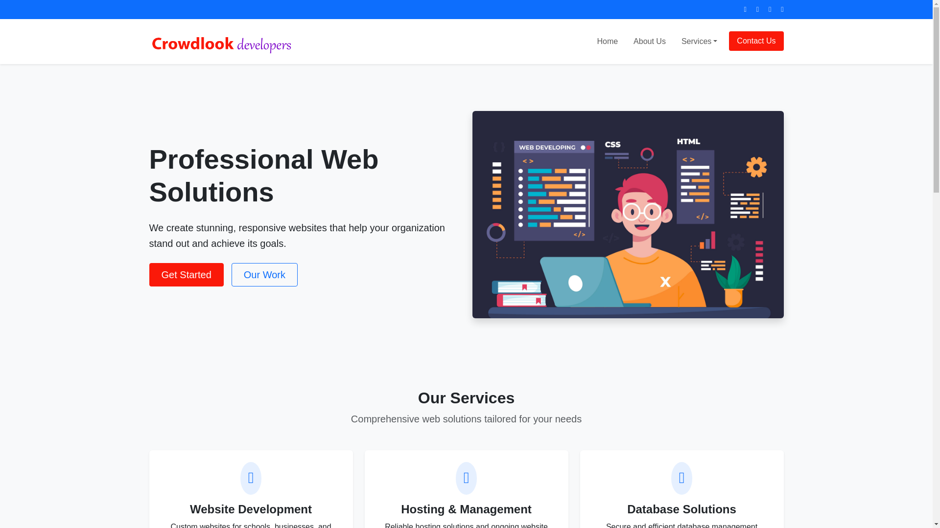 website screenshot of https://crowdlookdevelopers.co.ke/