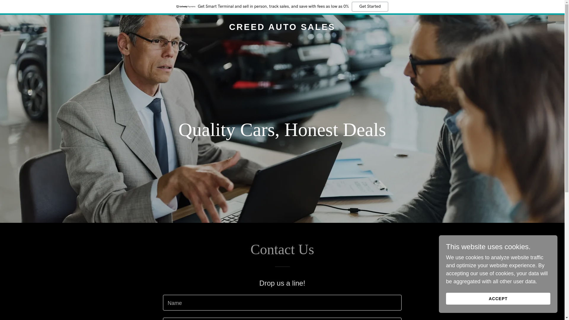 website screenshot of https://creedautosales.com/