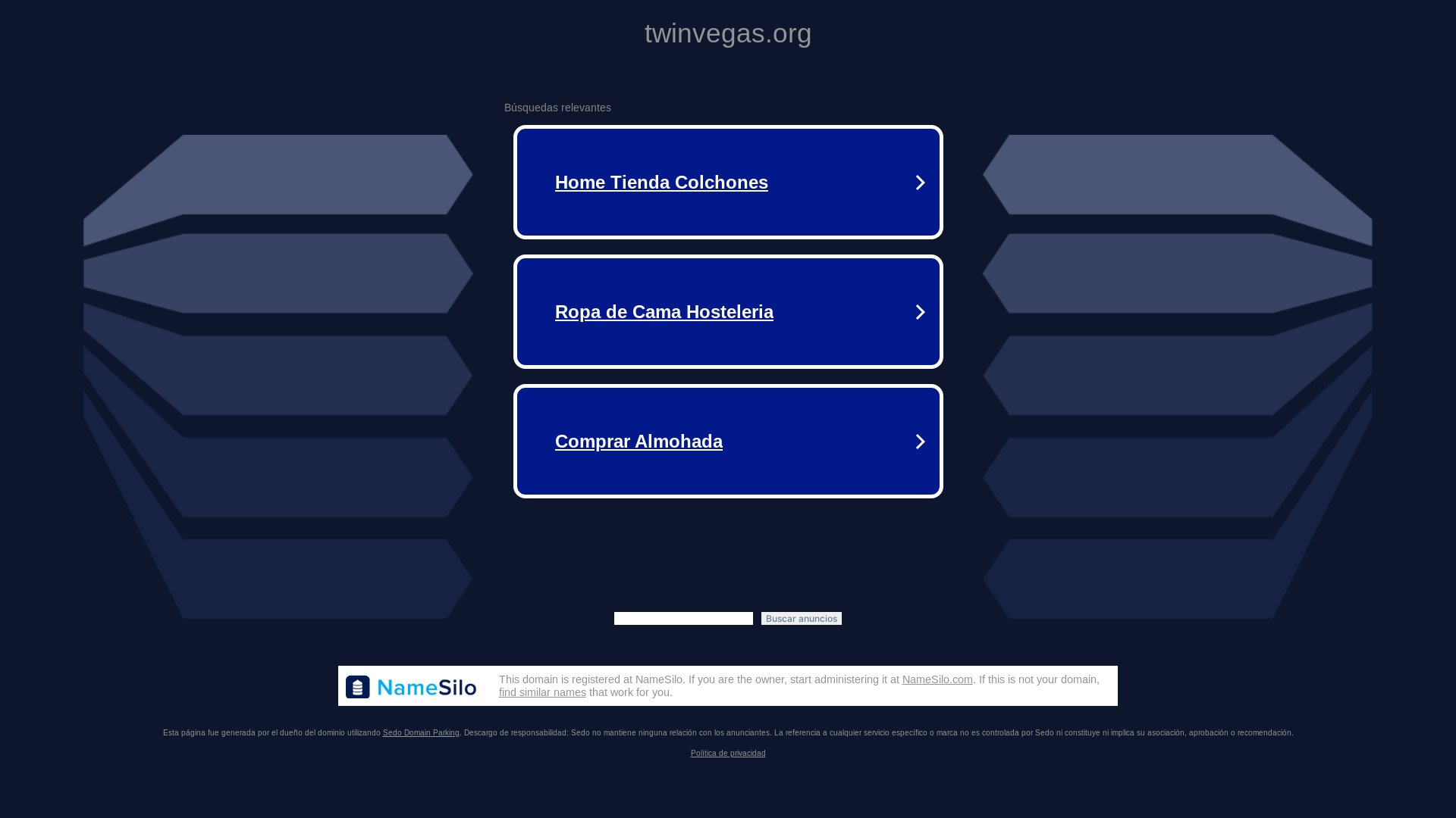 website screenshot of https://twinvegas.org/
