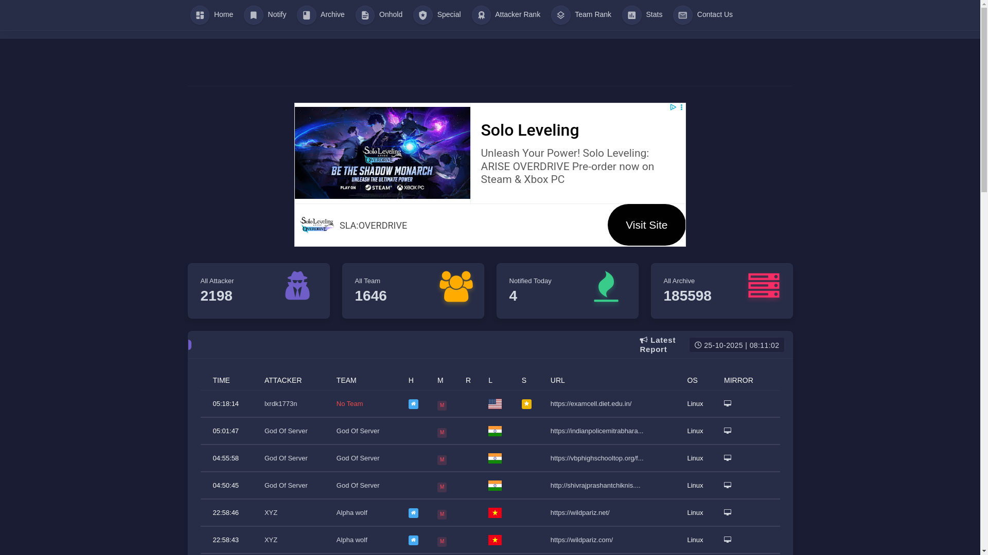 website screenshot of https://haxor.id/
