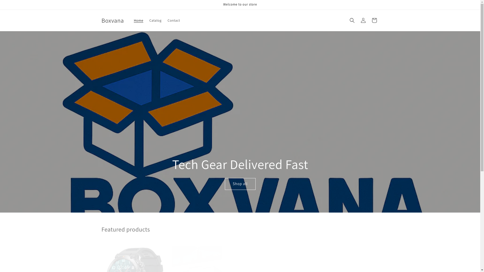 website screenshot of https://boxvana.store/