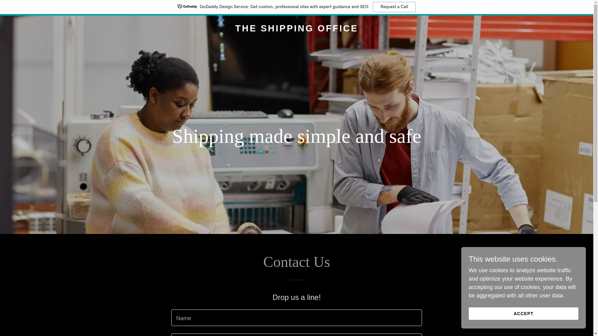 website screenshot of https://shippingofficear.com/