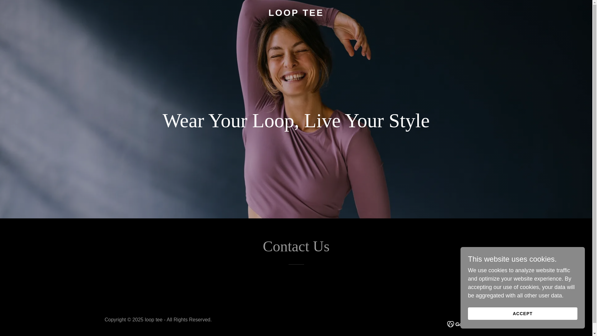 website screenshot of https://looptee.in/