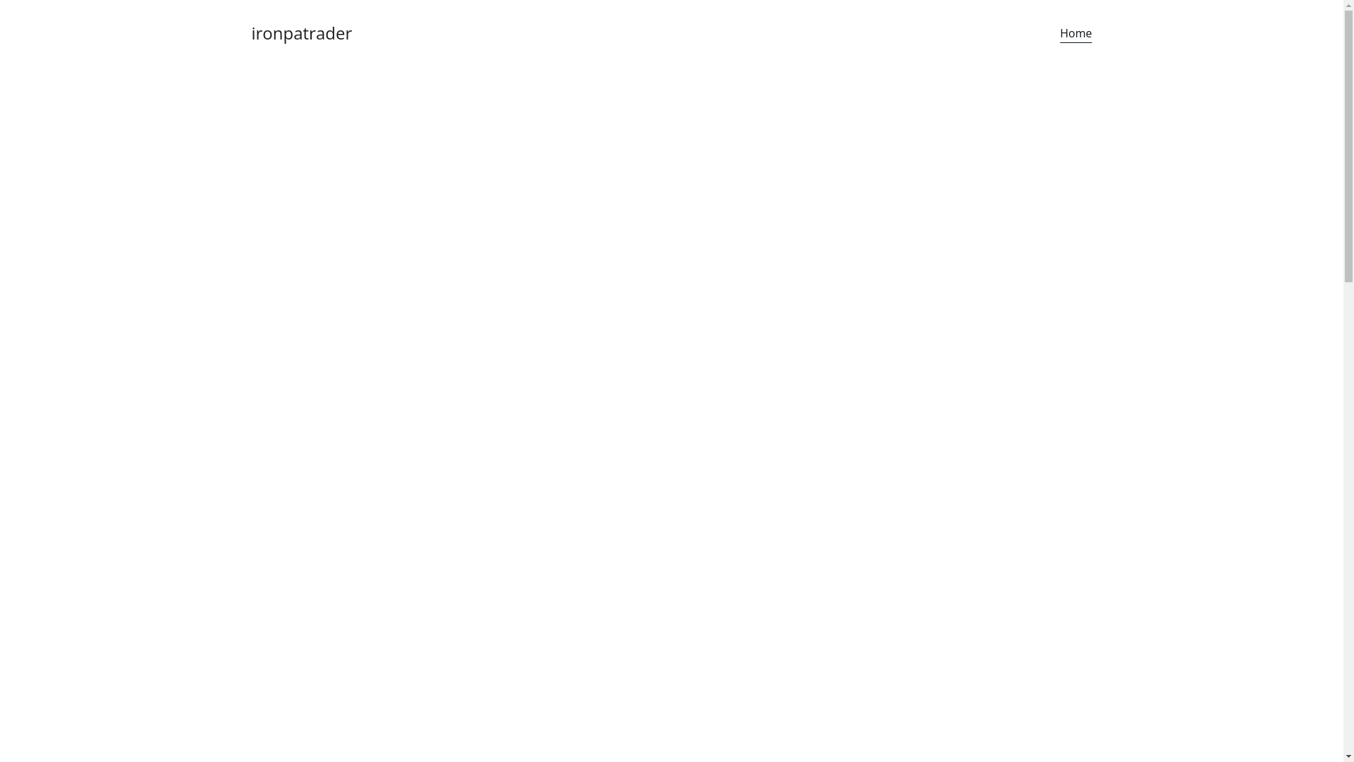 website screenshot of https://ironpatrader.com/