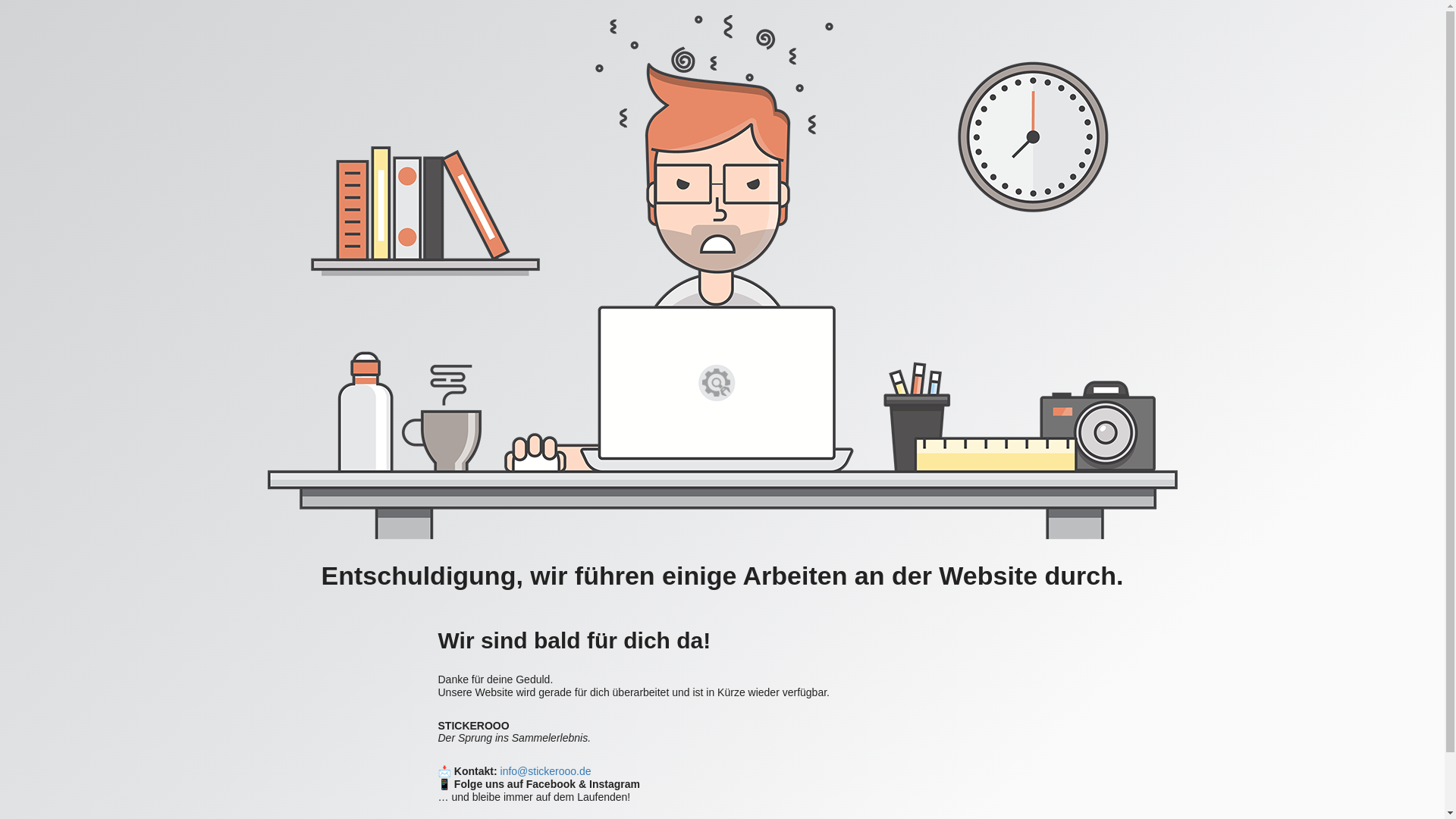 website screenshot of https://stickerooo.de/
