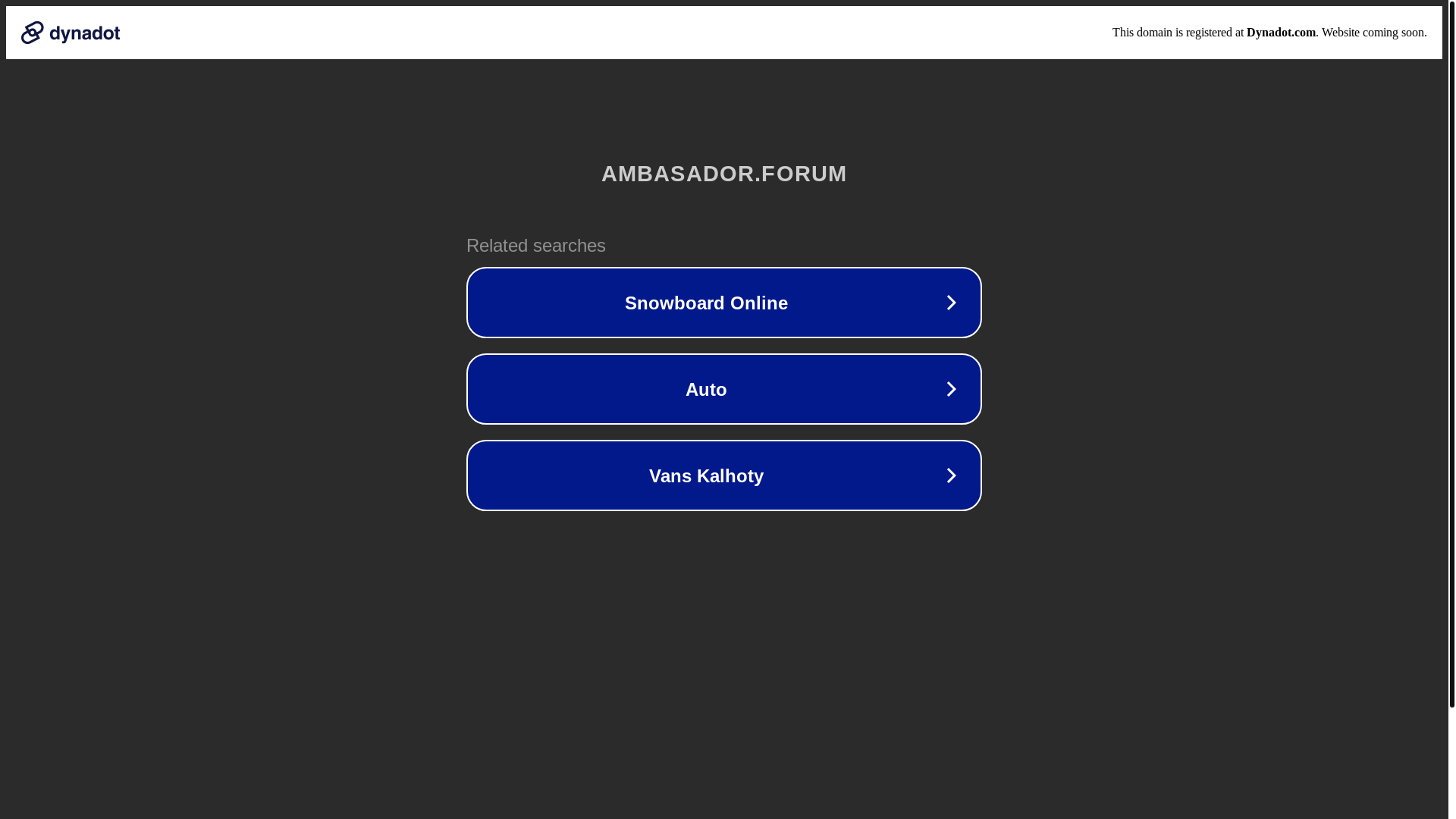 website screenshot of https://ambasador.forum/
