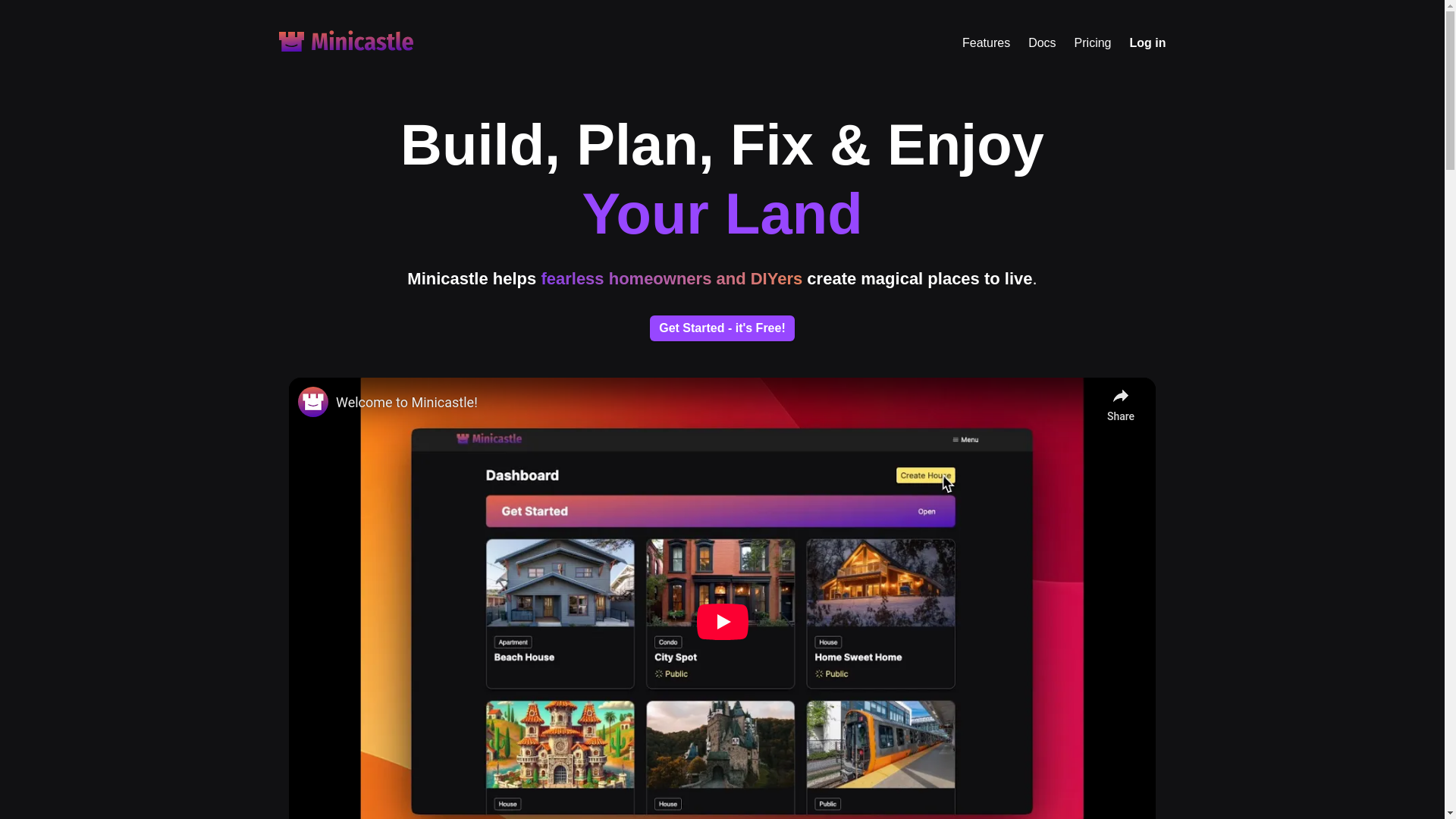 website screenshot of https://buildyourcamelot.com/