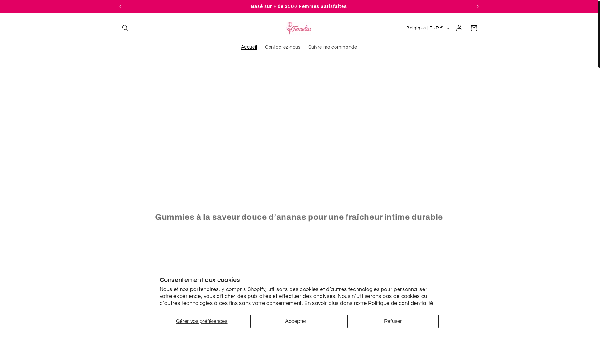 website screenshot of https://femelialife.fr/
