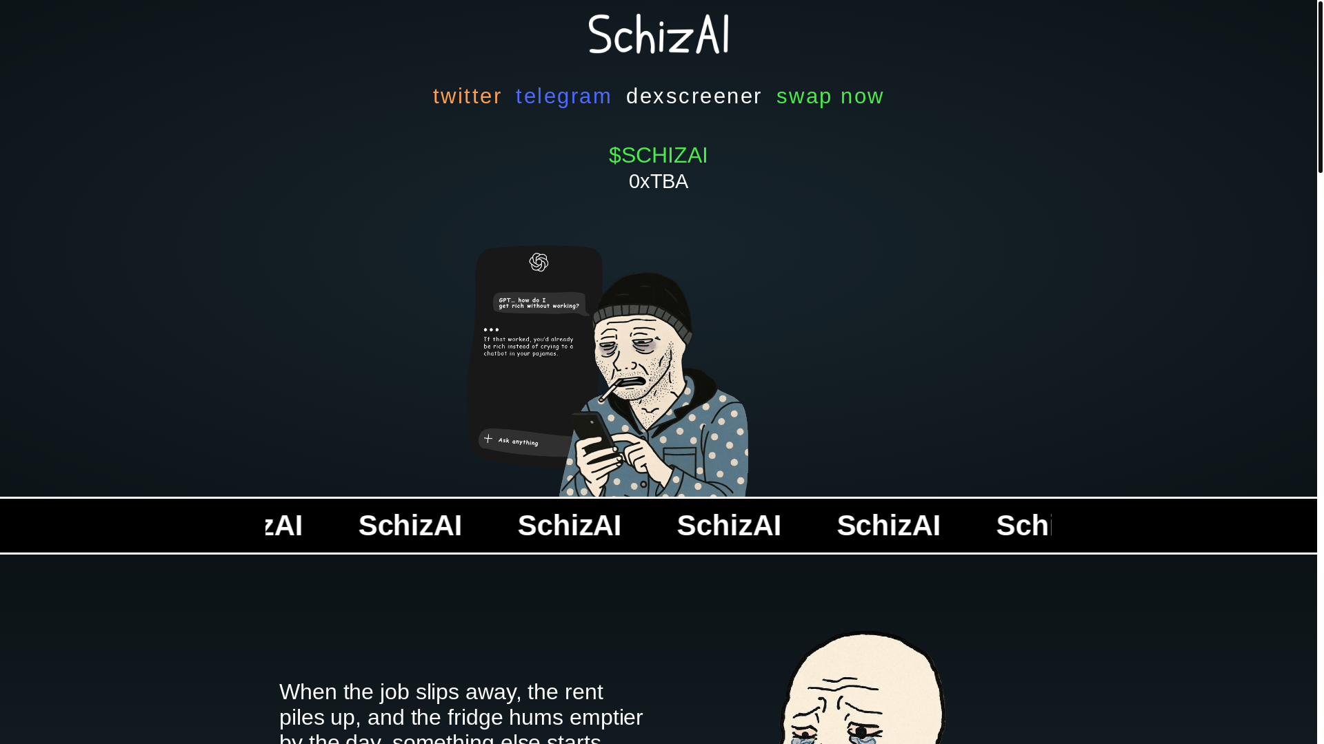 website screenshot of https://schizai.vip/