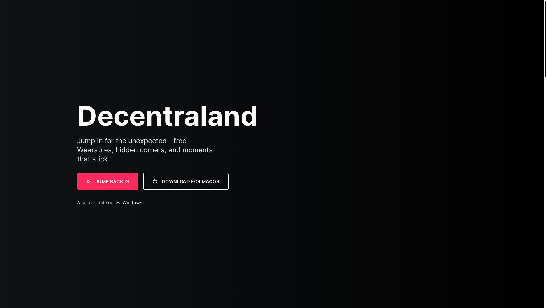 website screenshot of https://decentraland-retargeting-home.pages.dev/
