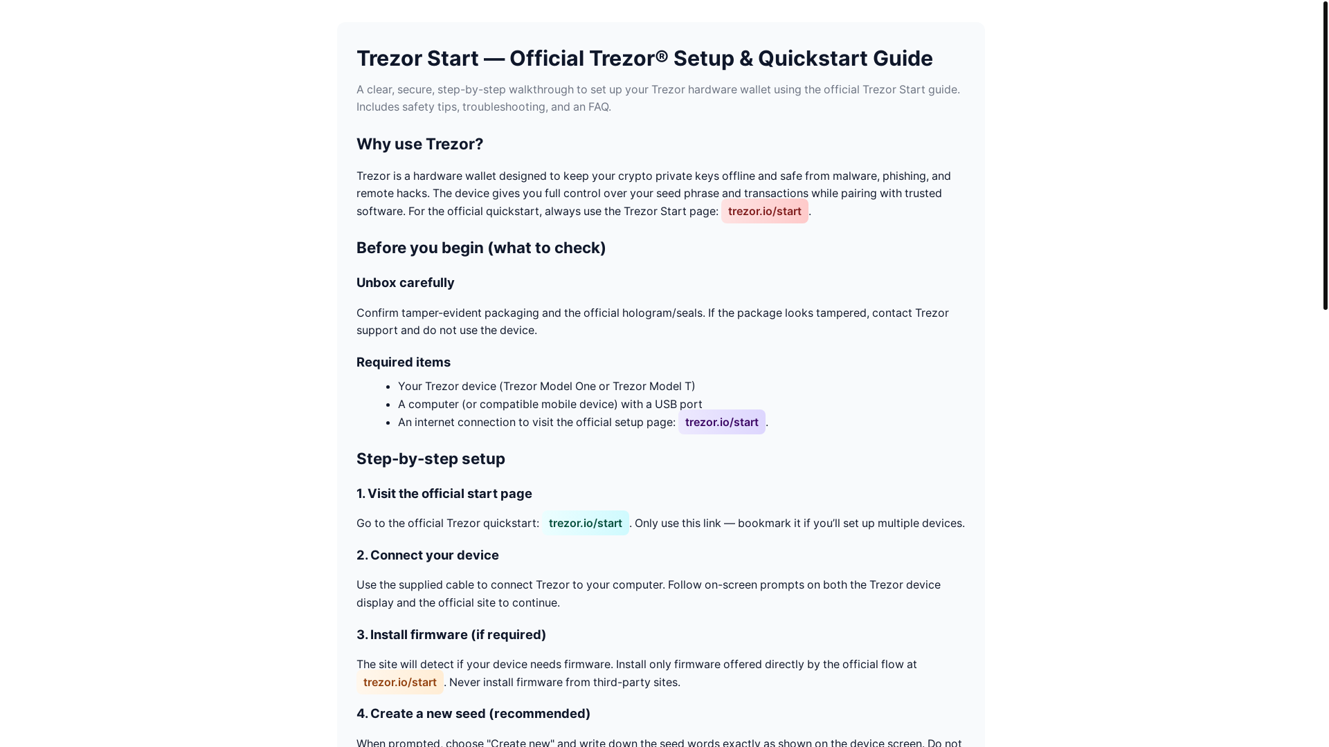 website screenshot of https://faq-starts-trezer.pages.dev/