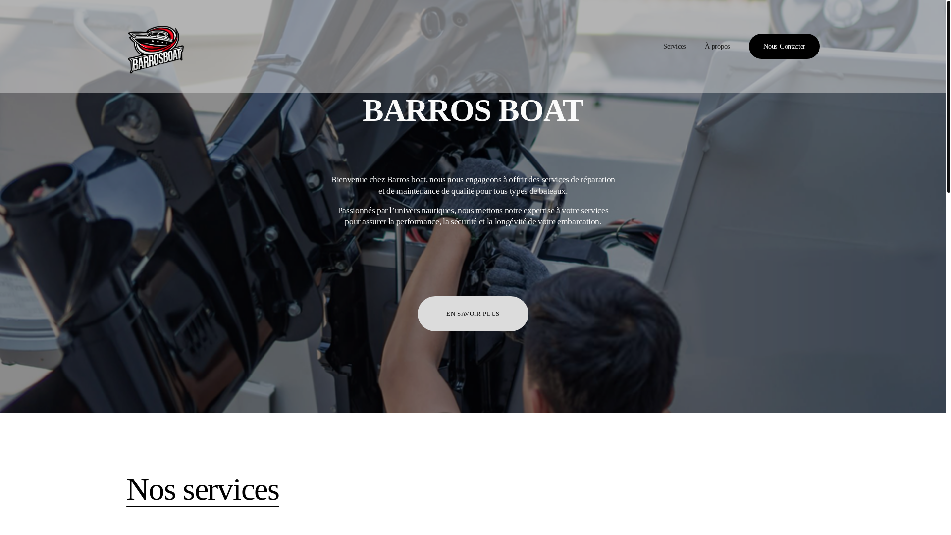 website screenshot of https://brsmarine.fr/