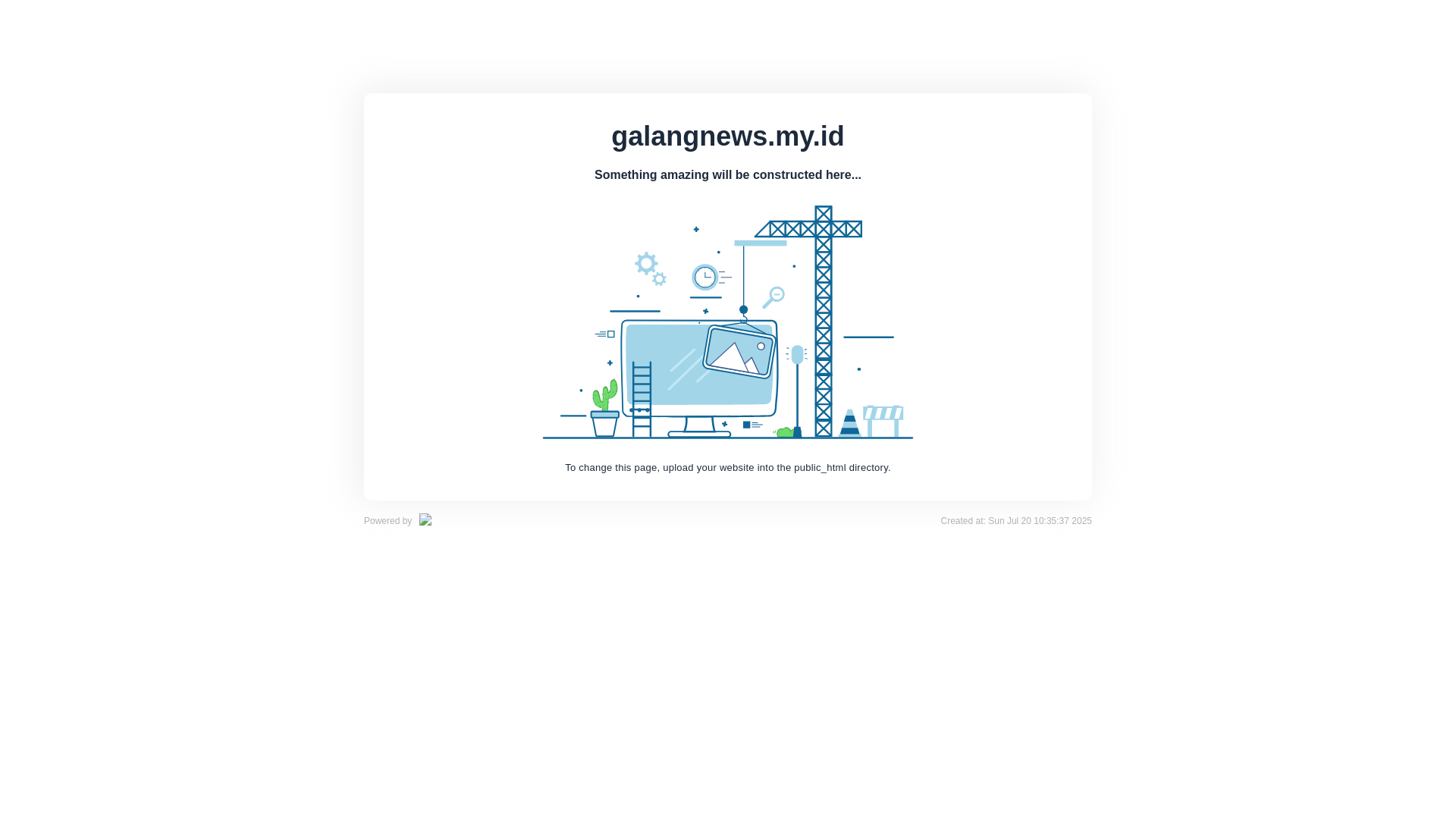 website screenshot of https://galangnews.my.id/