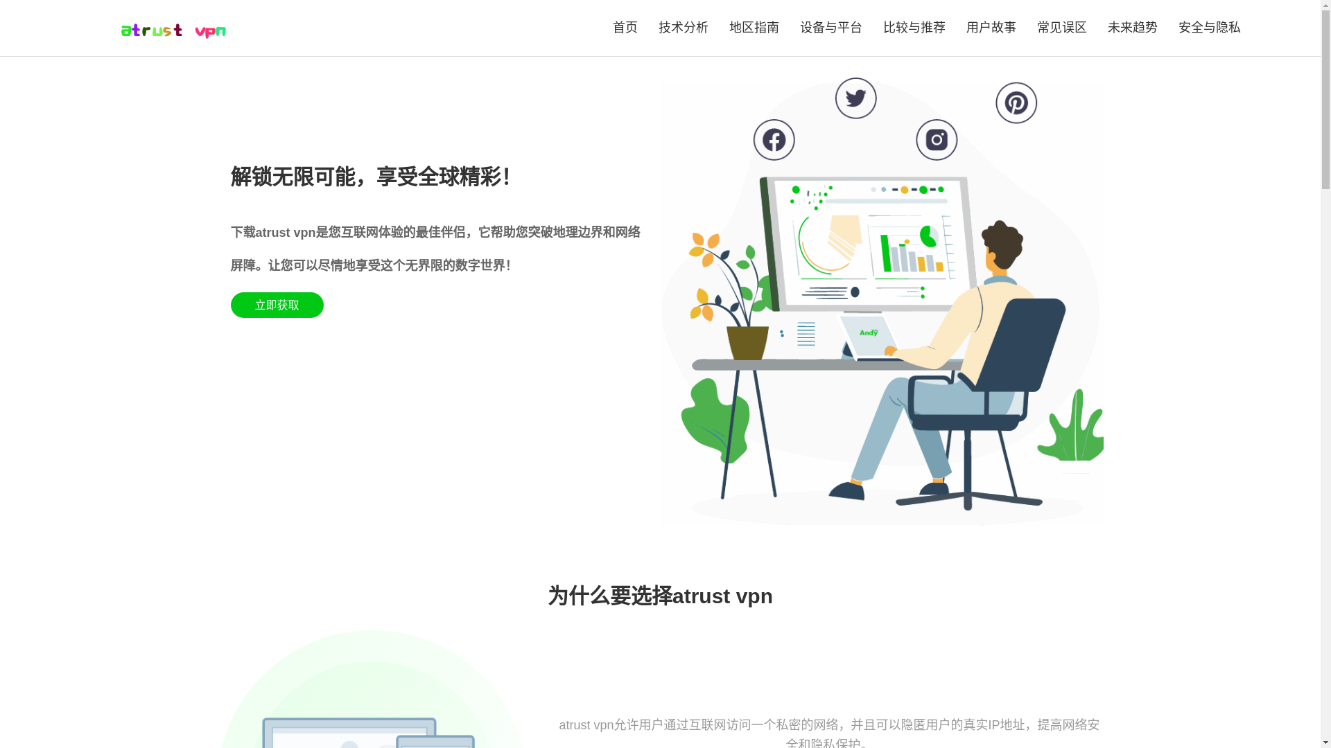 website screenshot of https://s1-atrustvpn.com/