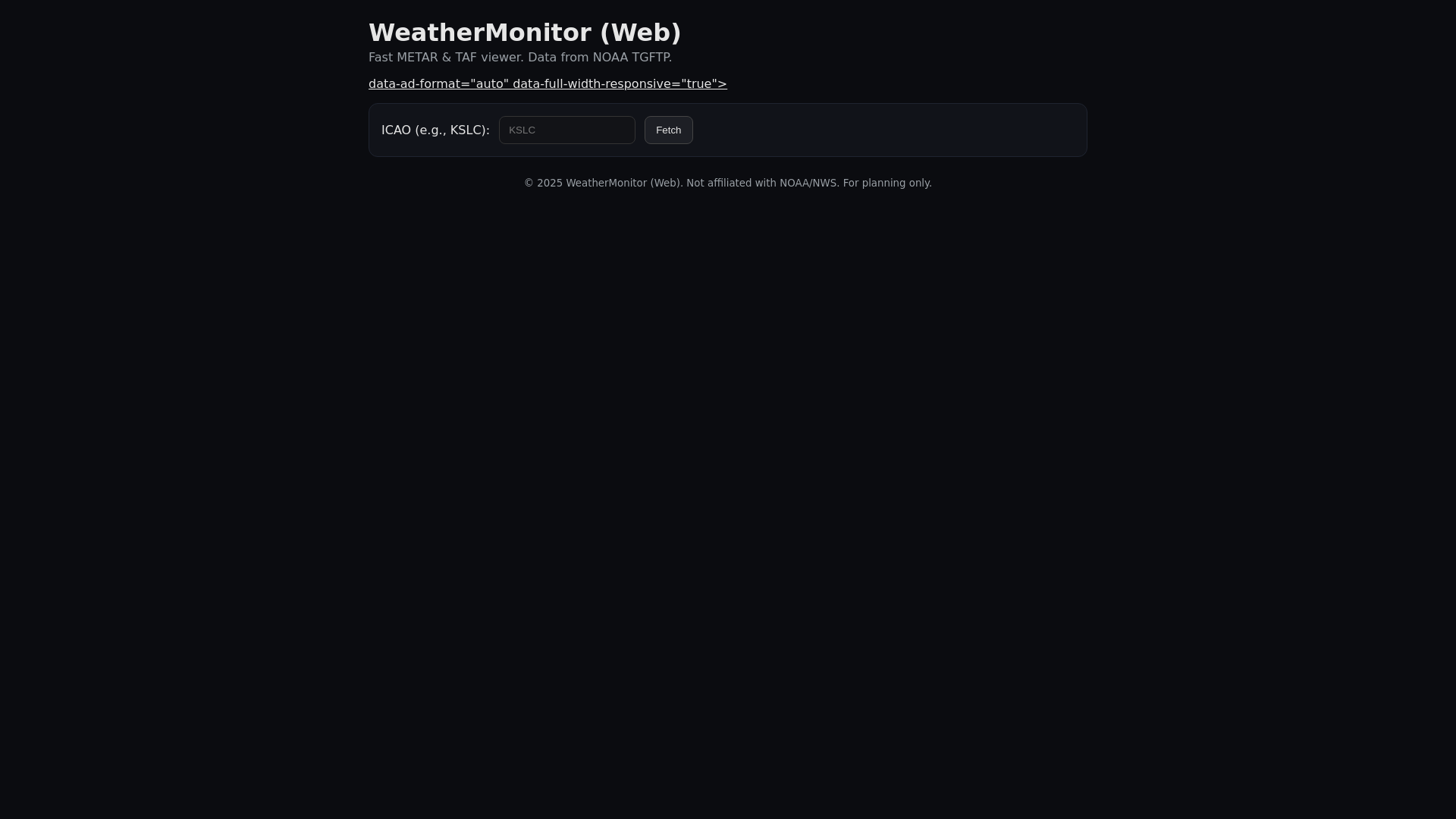 website screenshot of https://cielotrackergo.pages.dev/