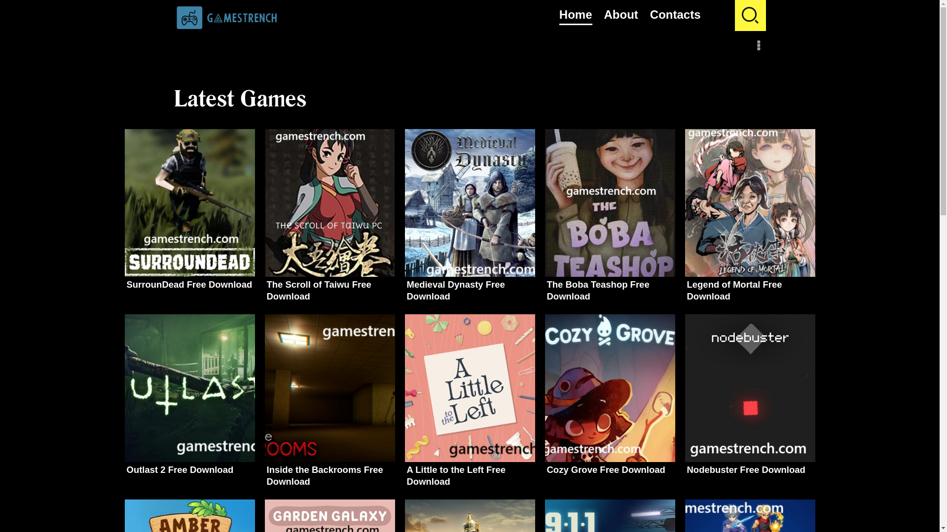 website screenshot of https://gamestrench.com/