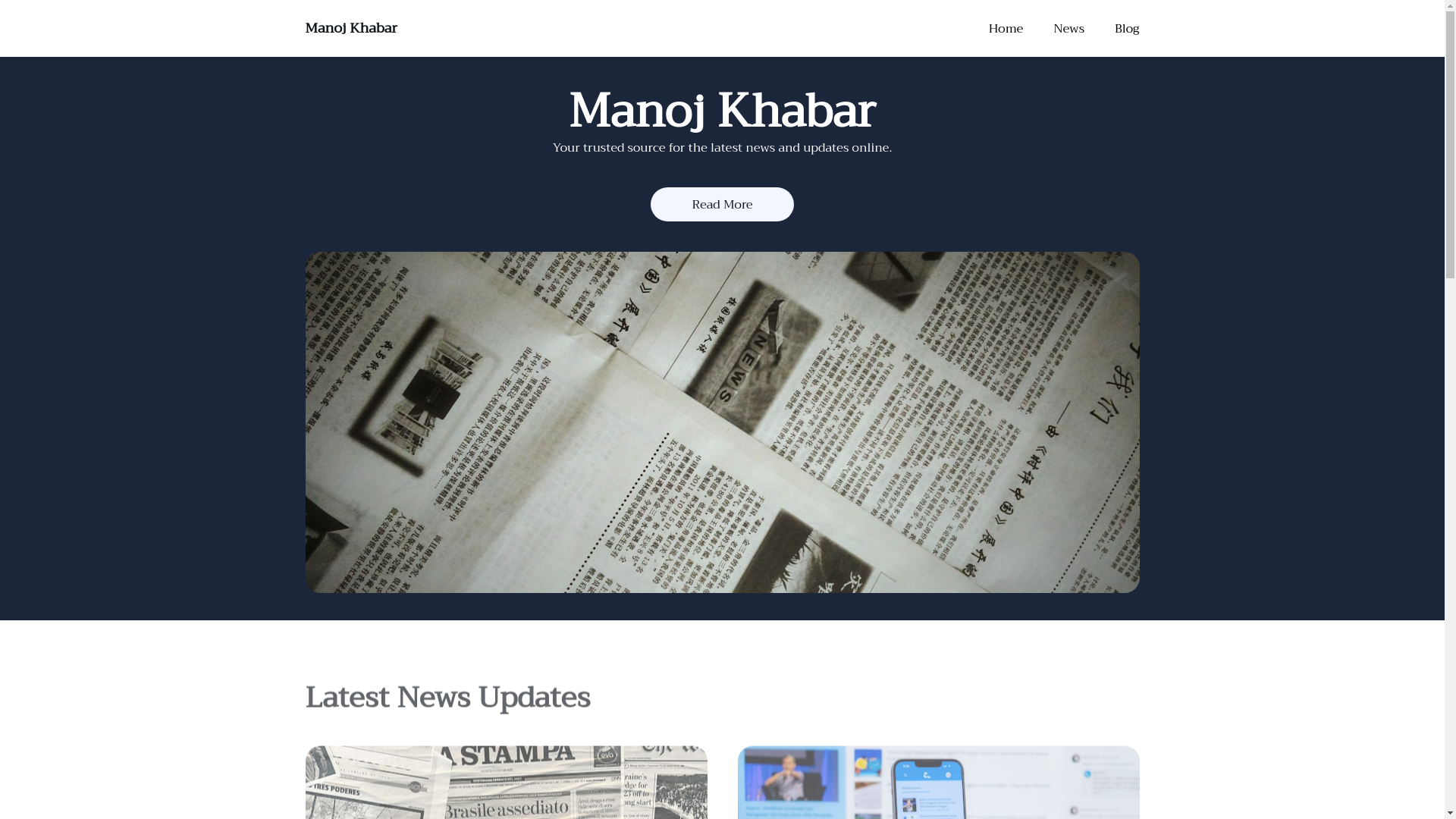 website screenshot of https://manojkhabar.com/