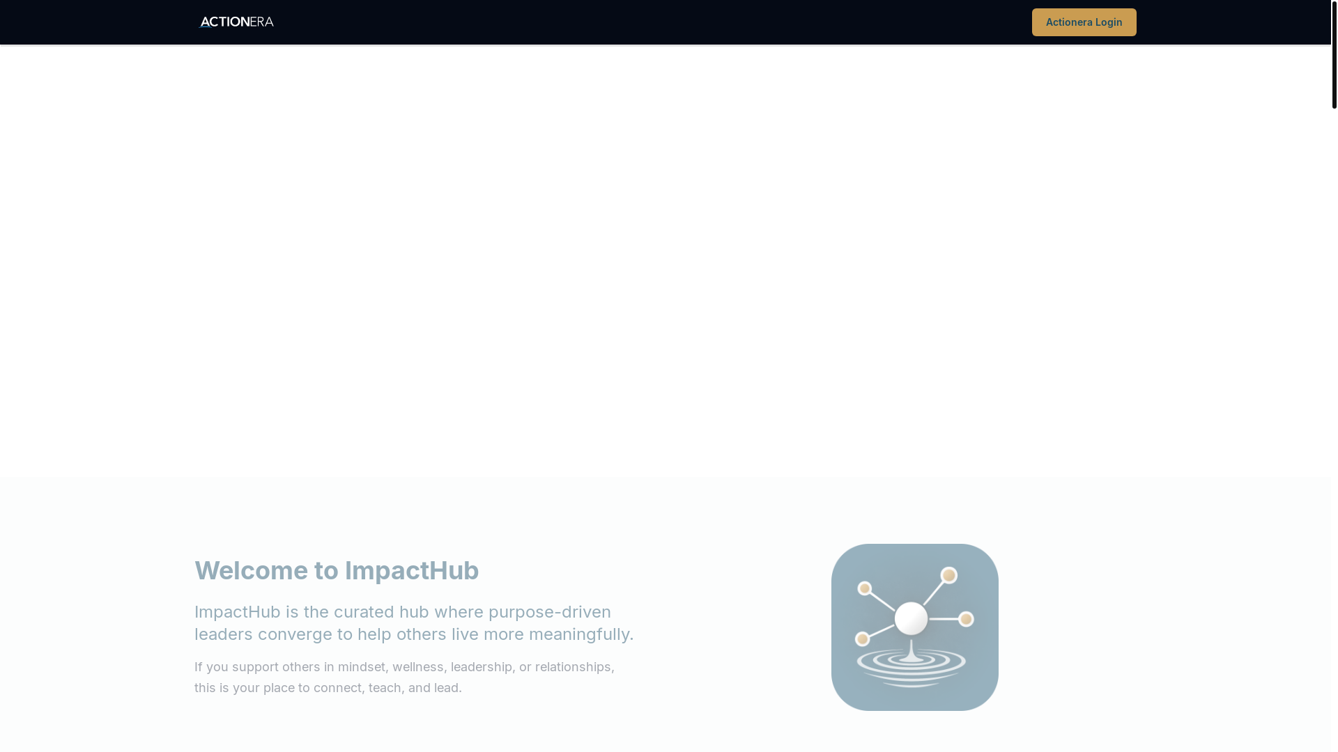 website screenshot of https://impacthubapp.com/