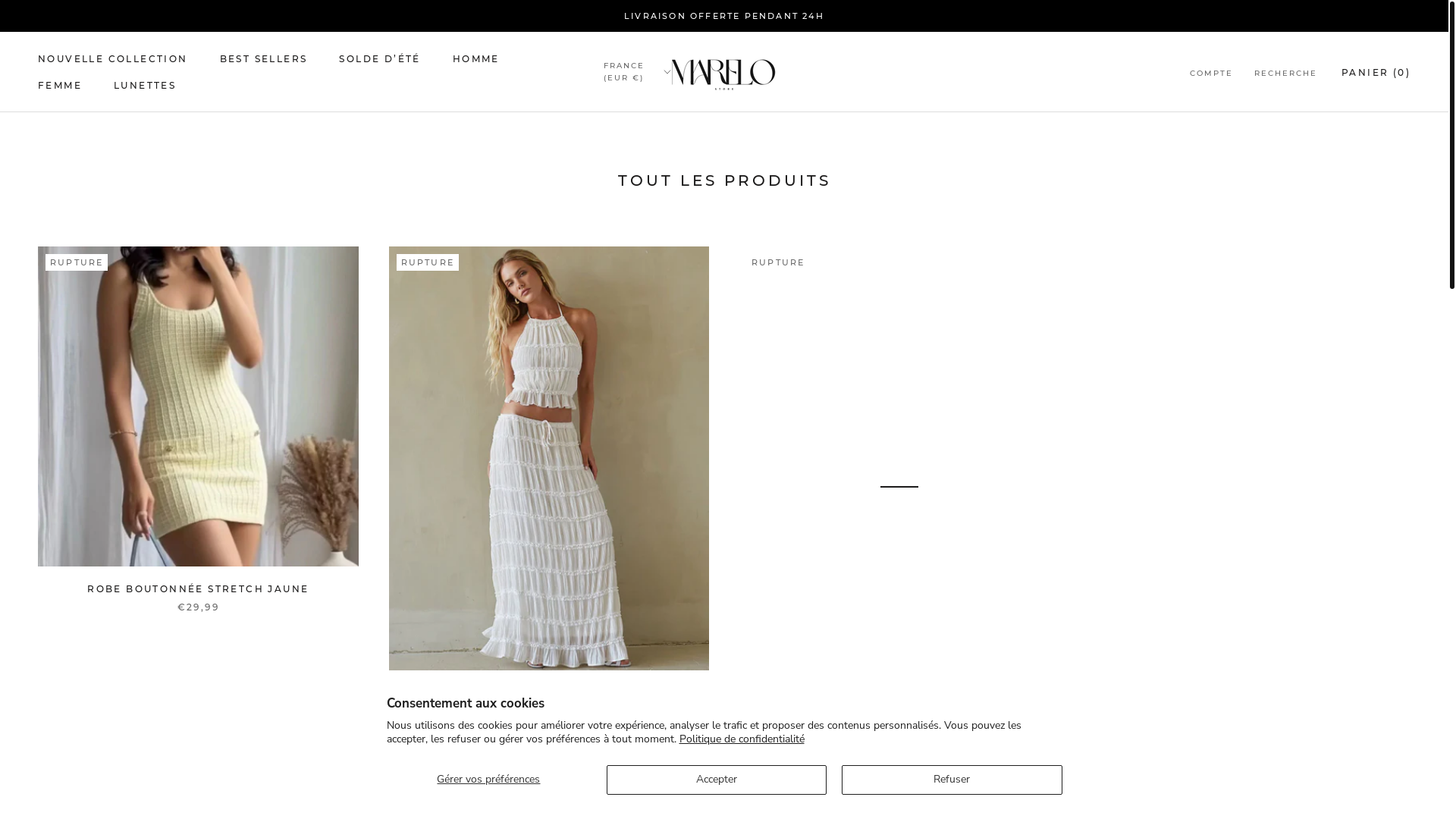 website screenshot of https://mrlostore.com/