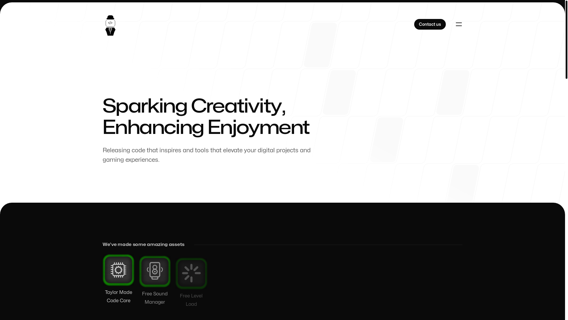 website screenshot of https://taylormadecodewebsite.pages.dev/